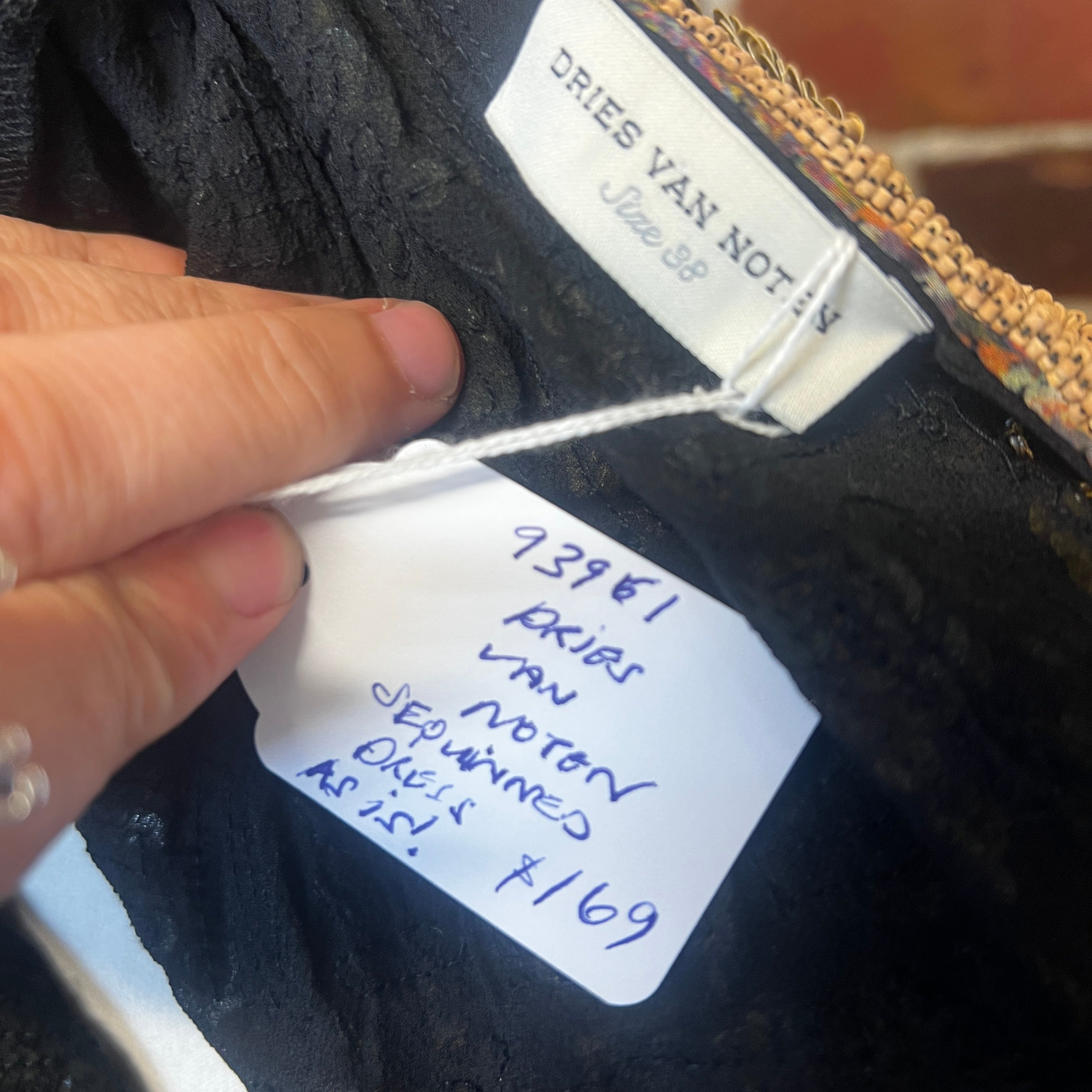 DRIES VAN NOTEN silk beaded dress AS IS – Wellington Hunters and Collectors