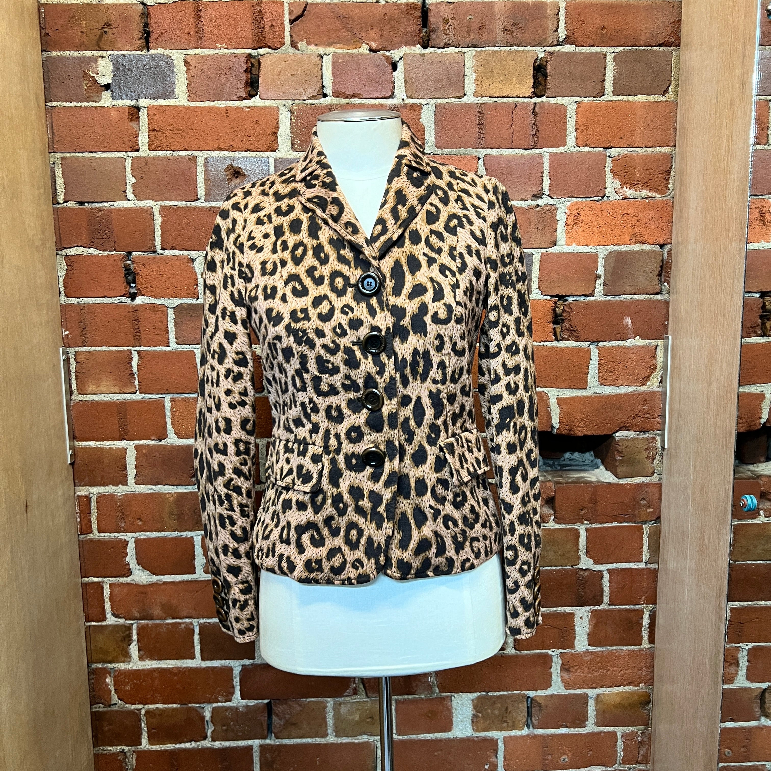 MOSCHINO 1990's leopard jacket
