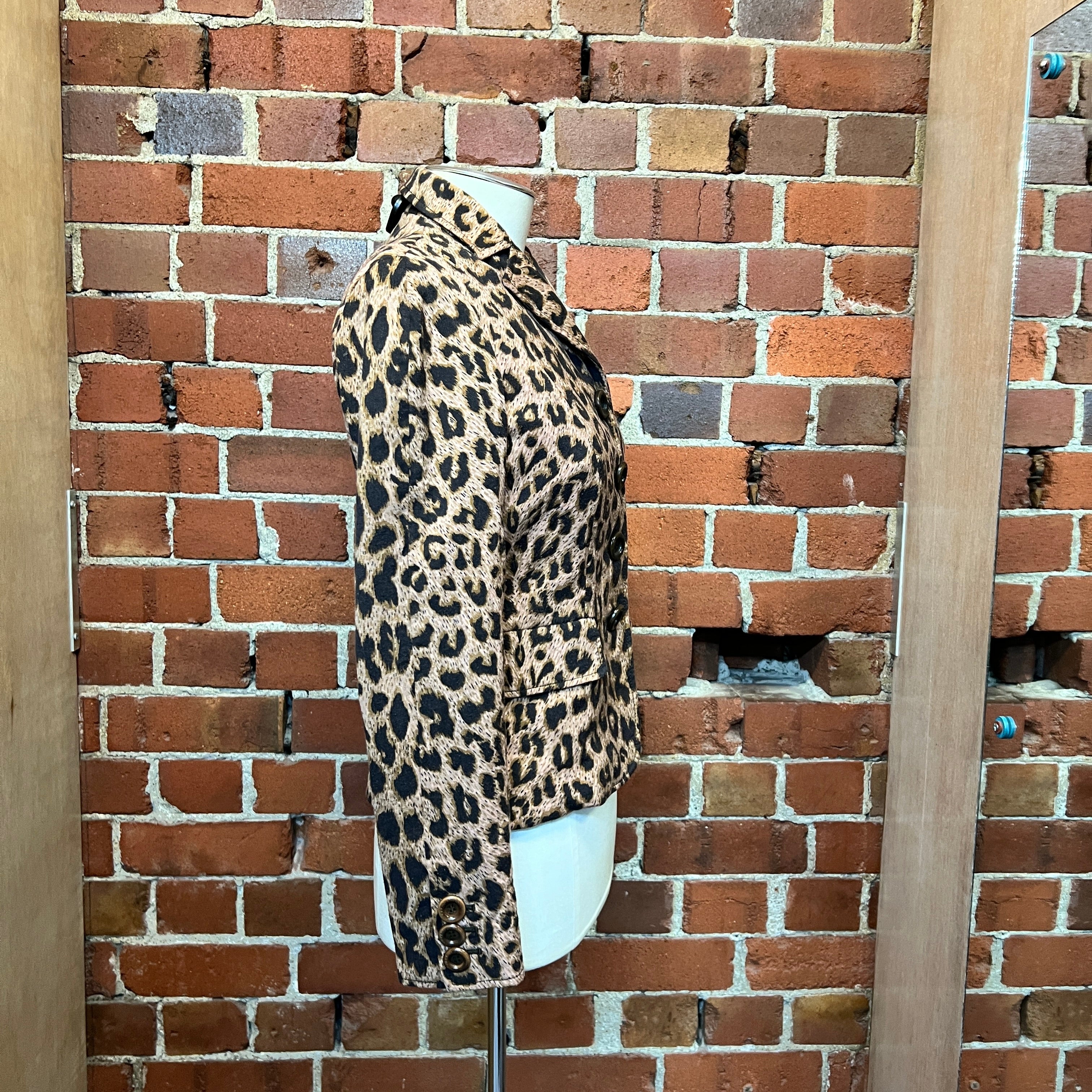 MOSCHINO 1990's leopard jacket