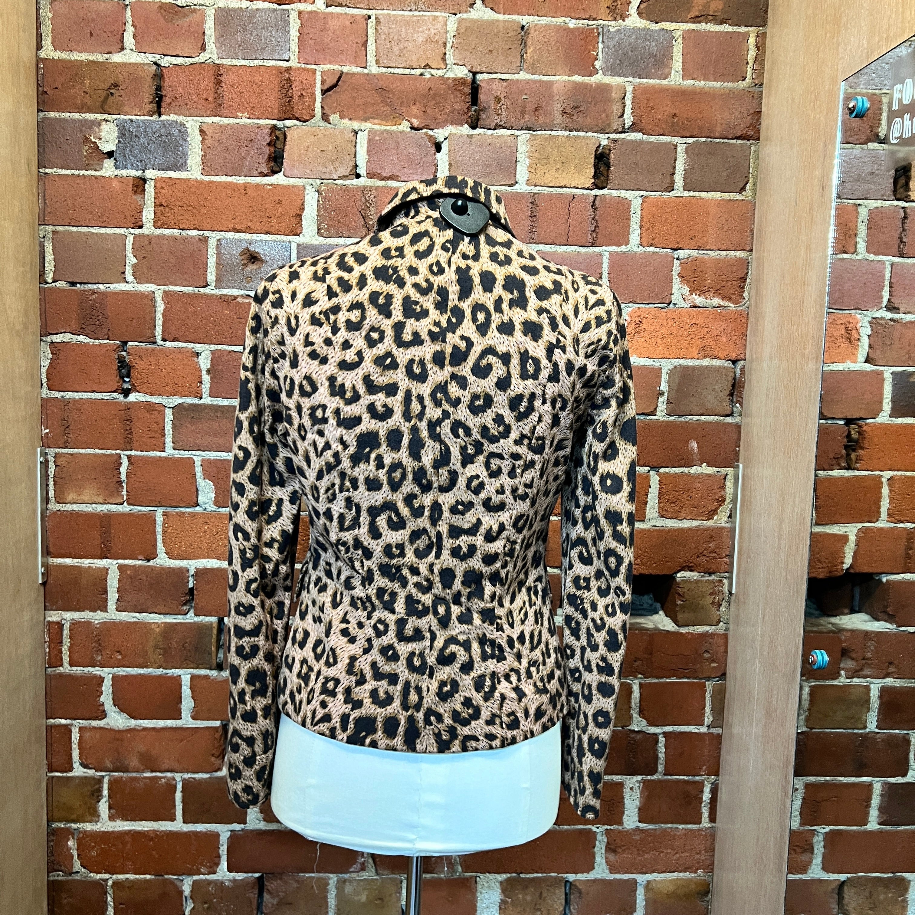 MOSCHINO 1990's leopard jacket