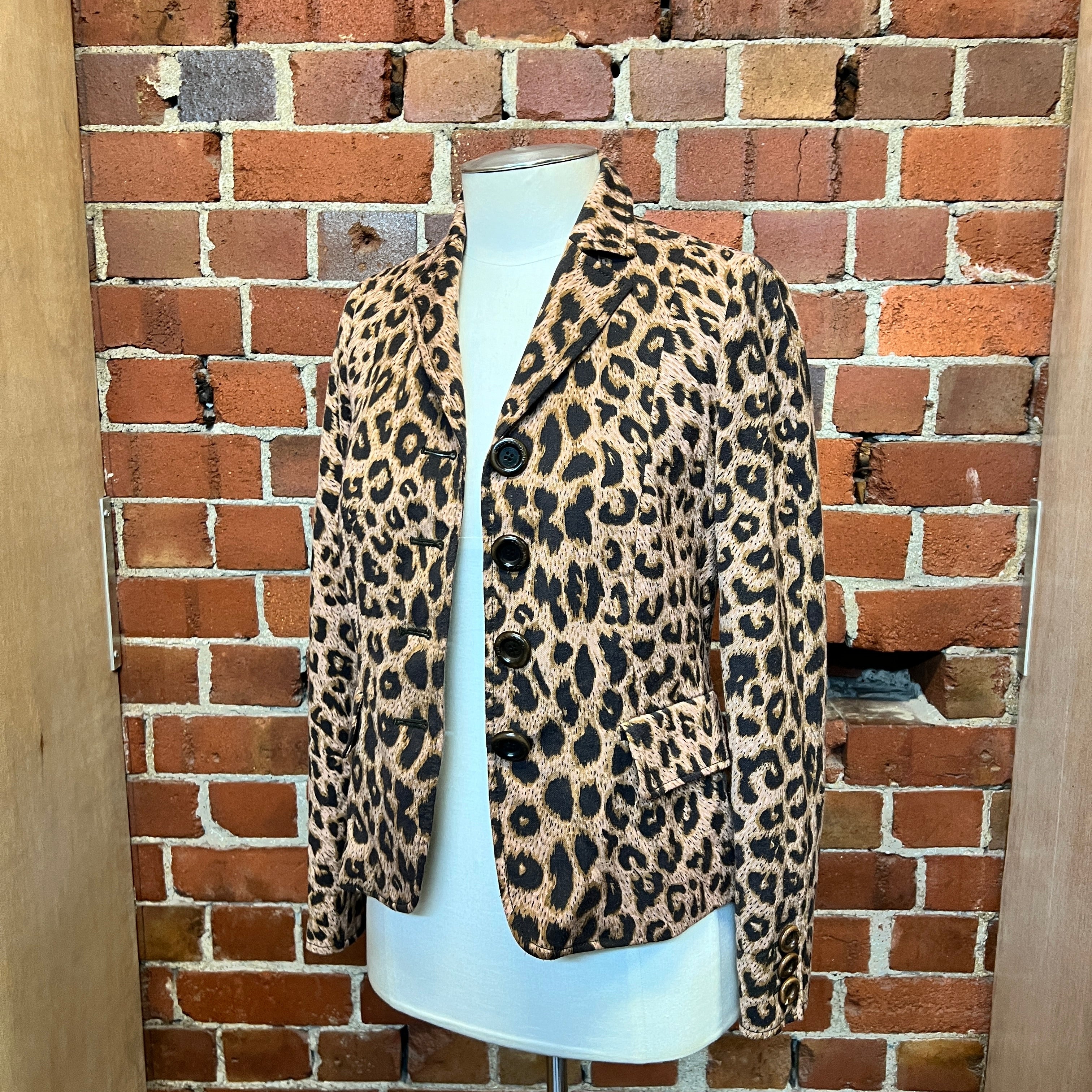 MOSCHINO 1990's leopard jacket