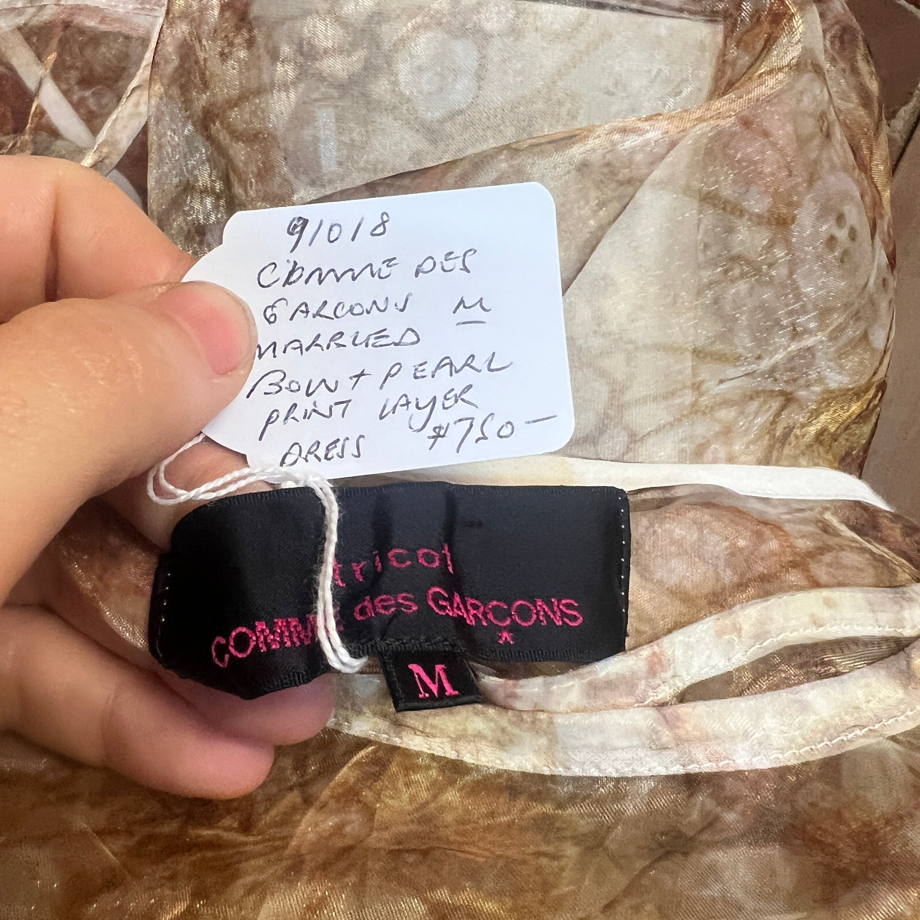 COMME DES GARCONS triple layer dress