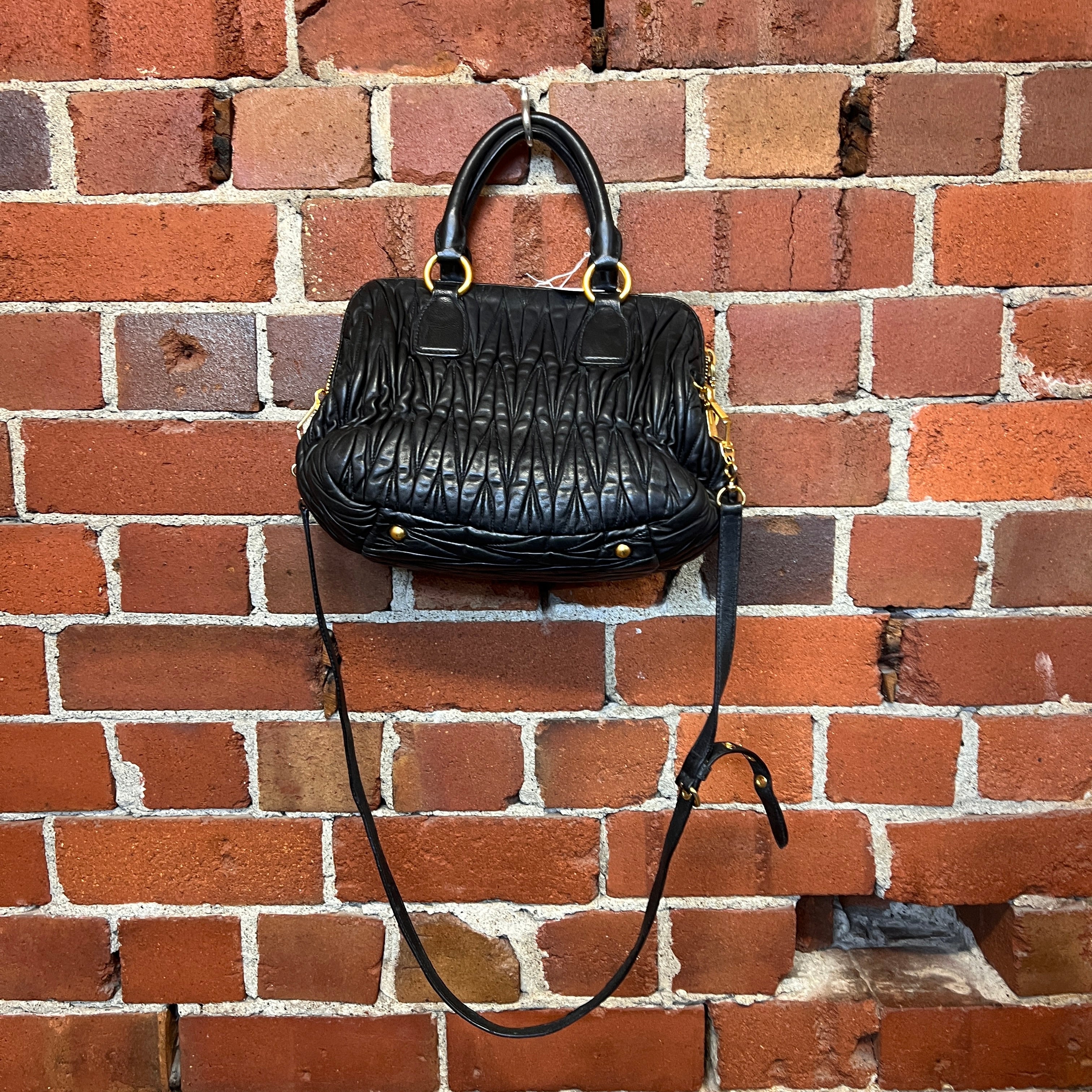 MIU MIU Matelasse leather handbag