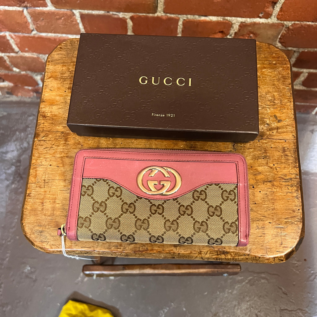 GUCCI monogram leather wallet