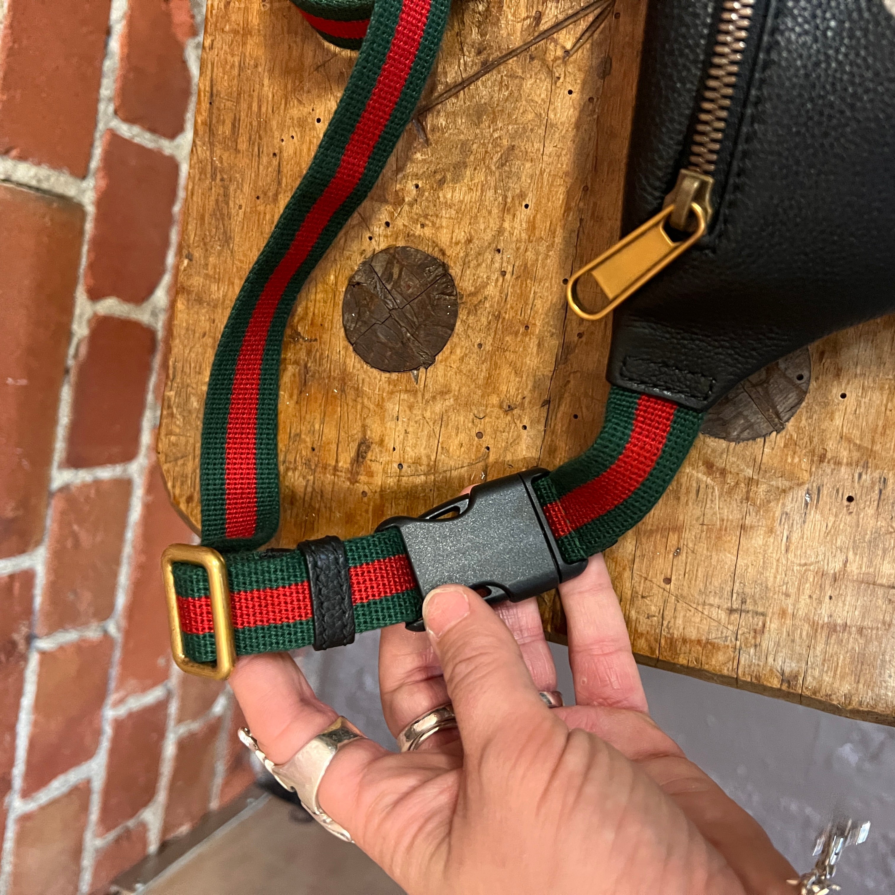 GUCCI monogram leather belt L – Wellington Hunters and Collectors