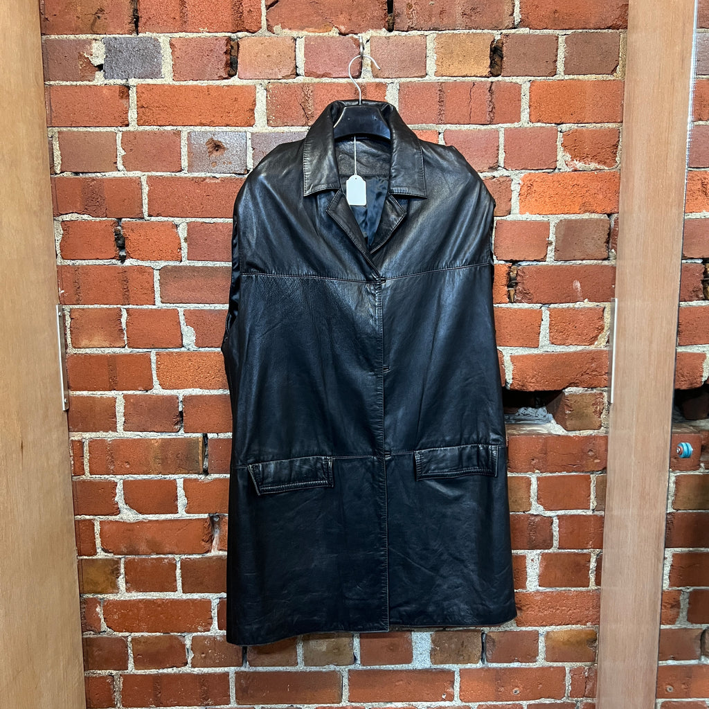 MARGIELA MM6 sleeveless leather vest