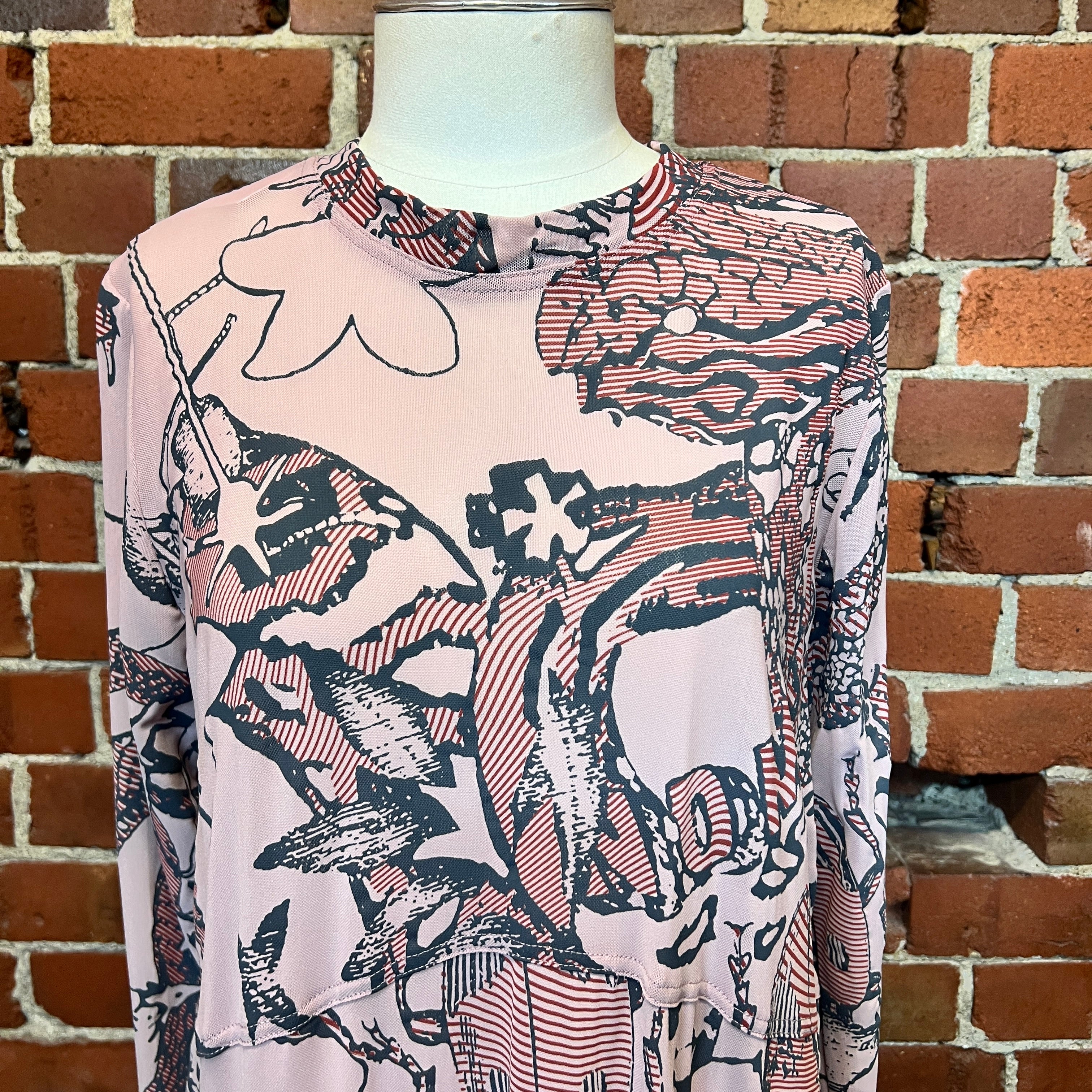 NOM-D mesh printed dress