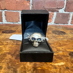 NEW NZ MADE Keith Richards triple skull ring