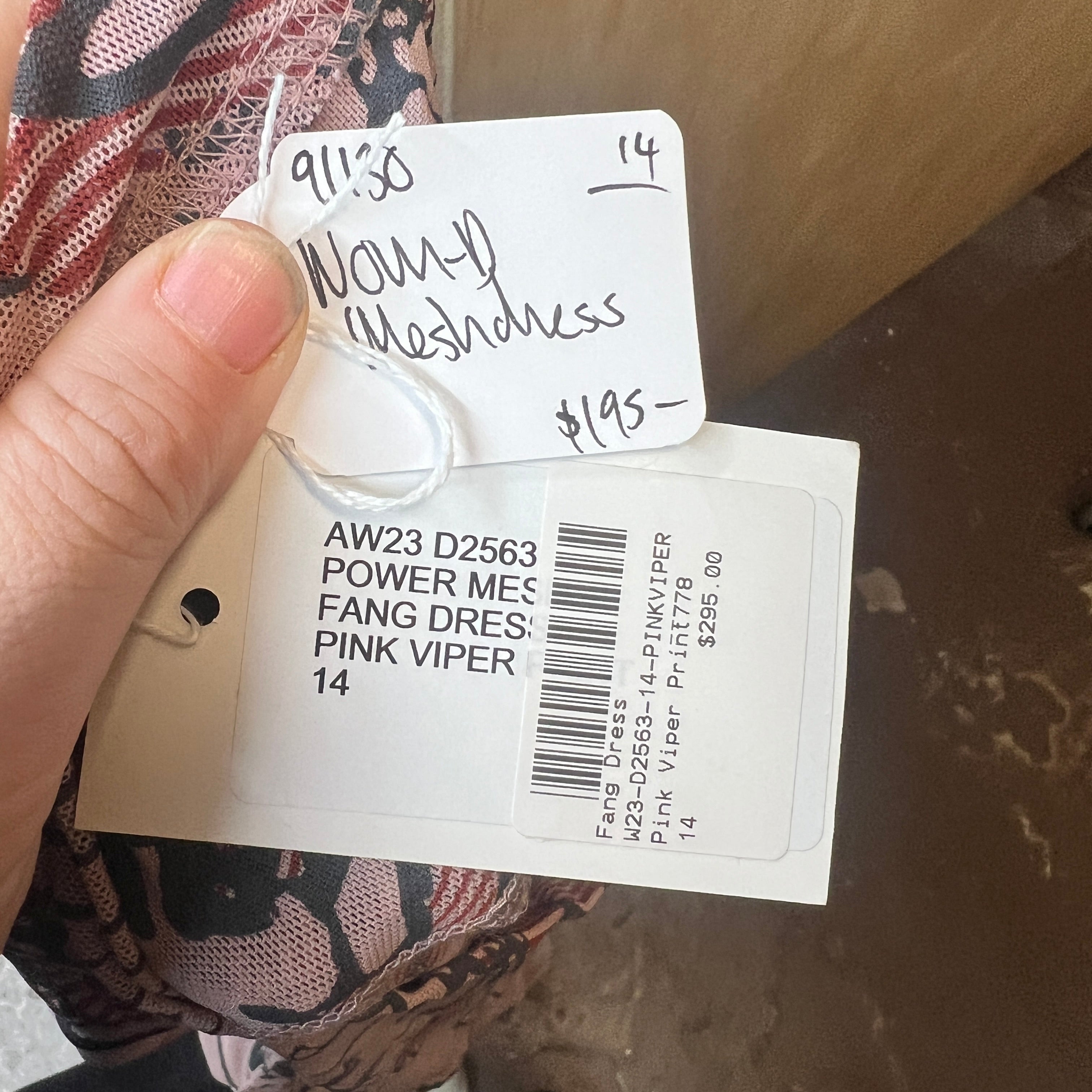 NOM-D mesh printed dress