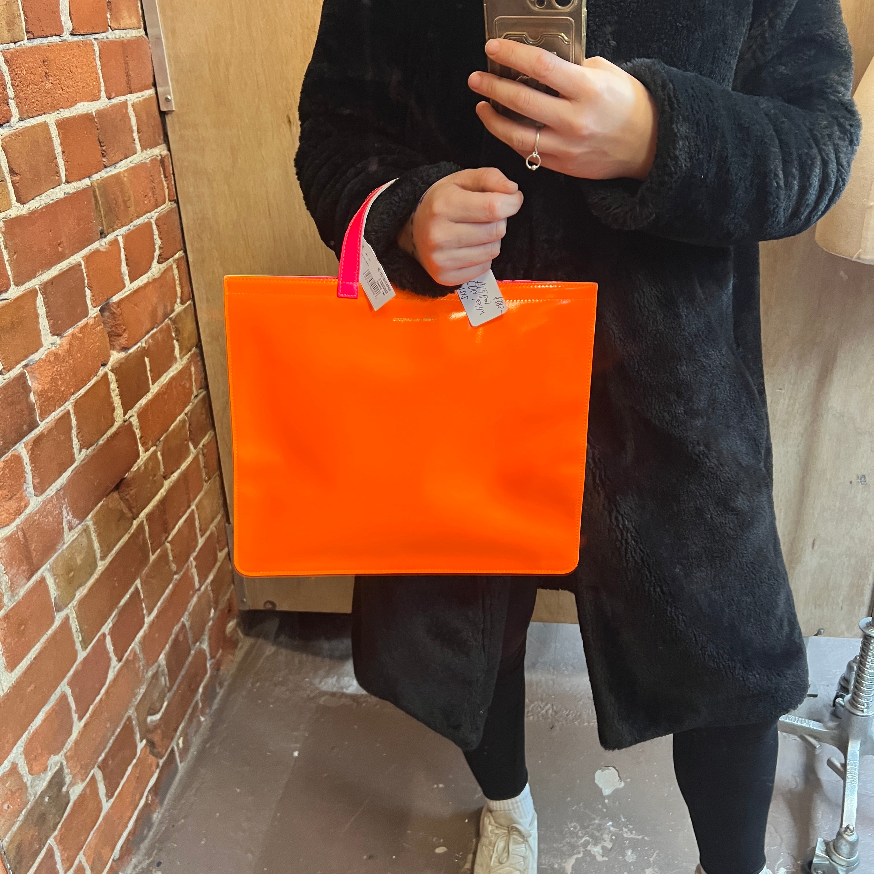 COMME DES GARCONS leather handbag