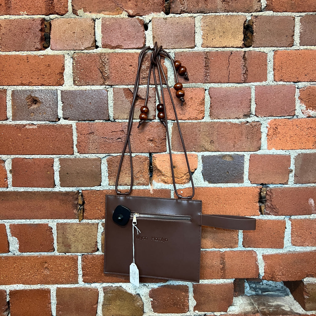 WYNN HAMLYN  leather beaded pouch insert