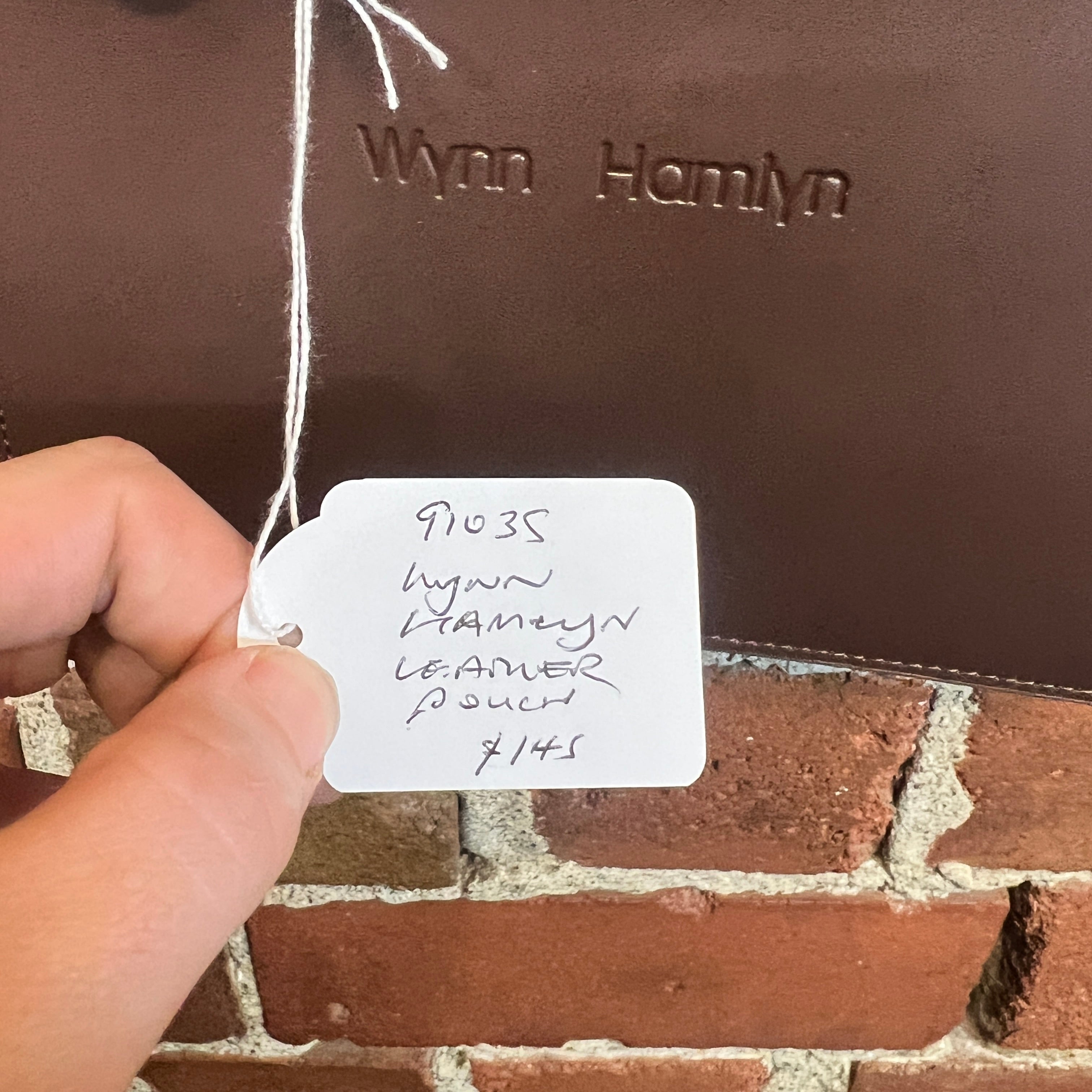 WYNN HAMLYN  leather beaded pouch insert