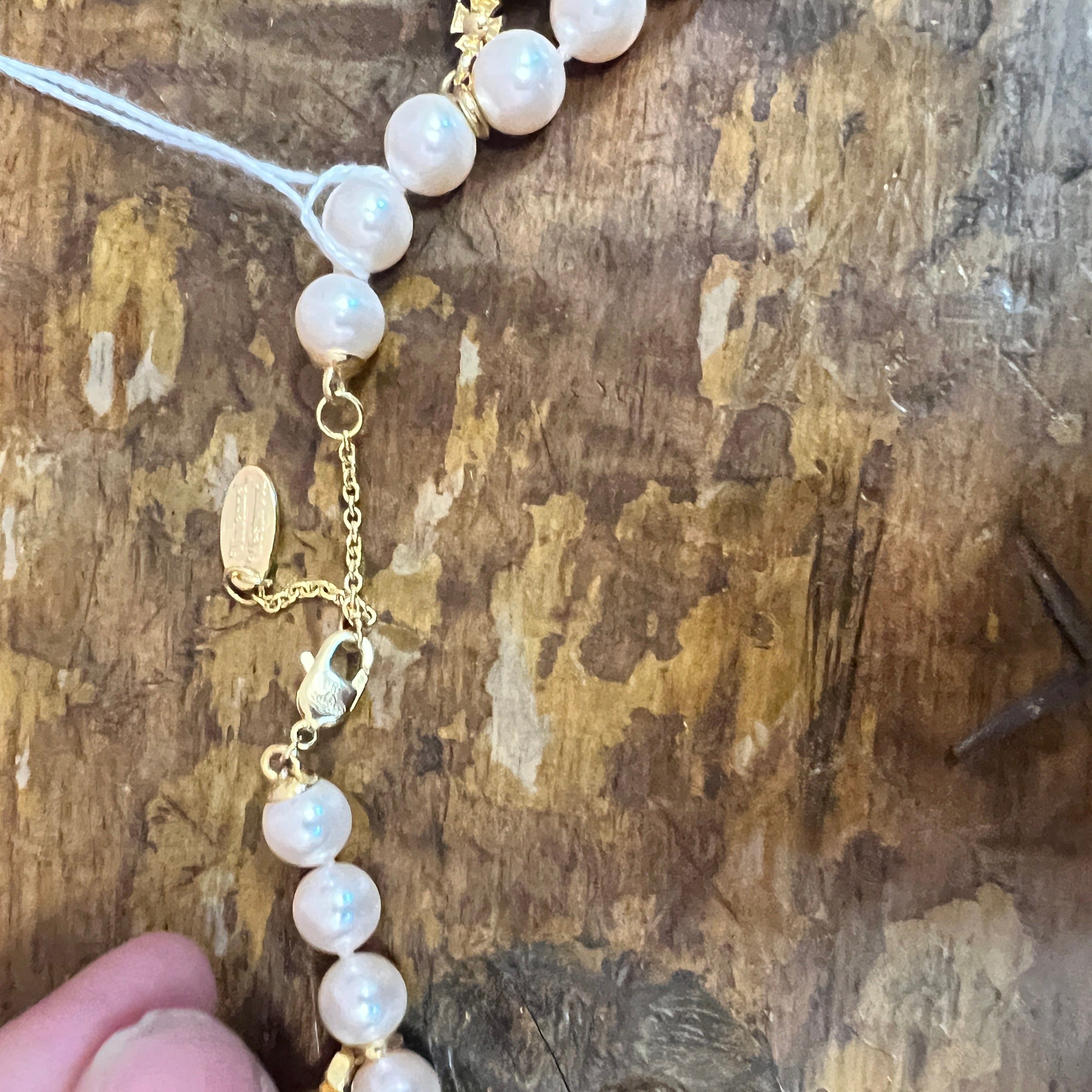 VIVIENNE WESTWOOD charm pearl necklace