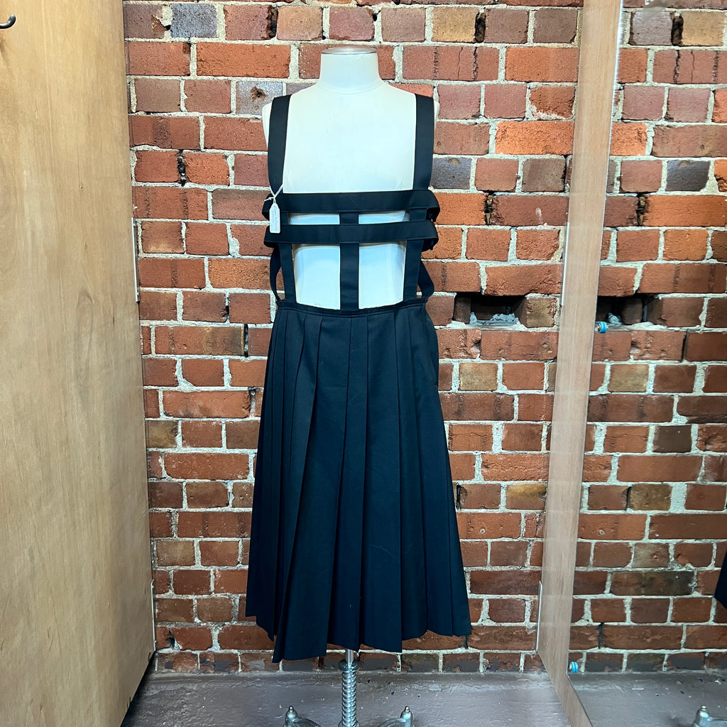 COMME DES GARCONS wool pinafore