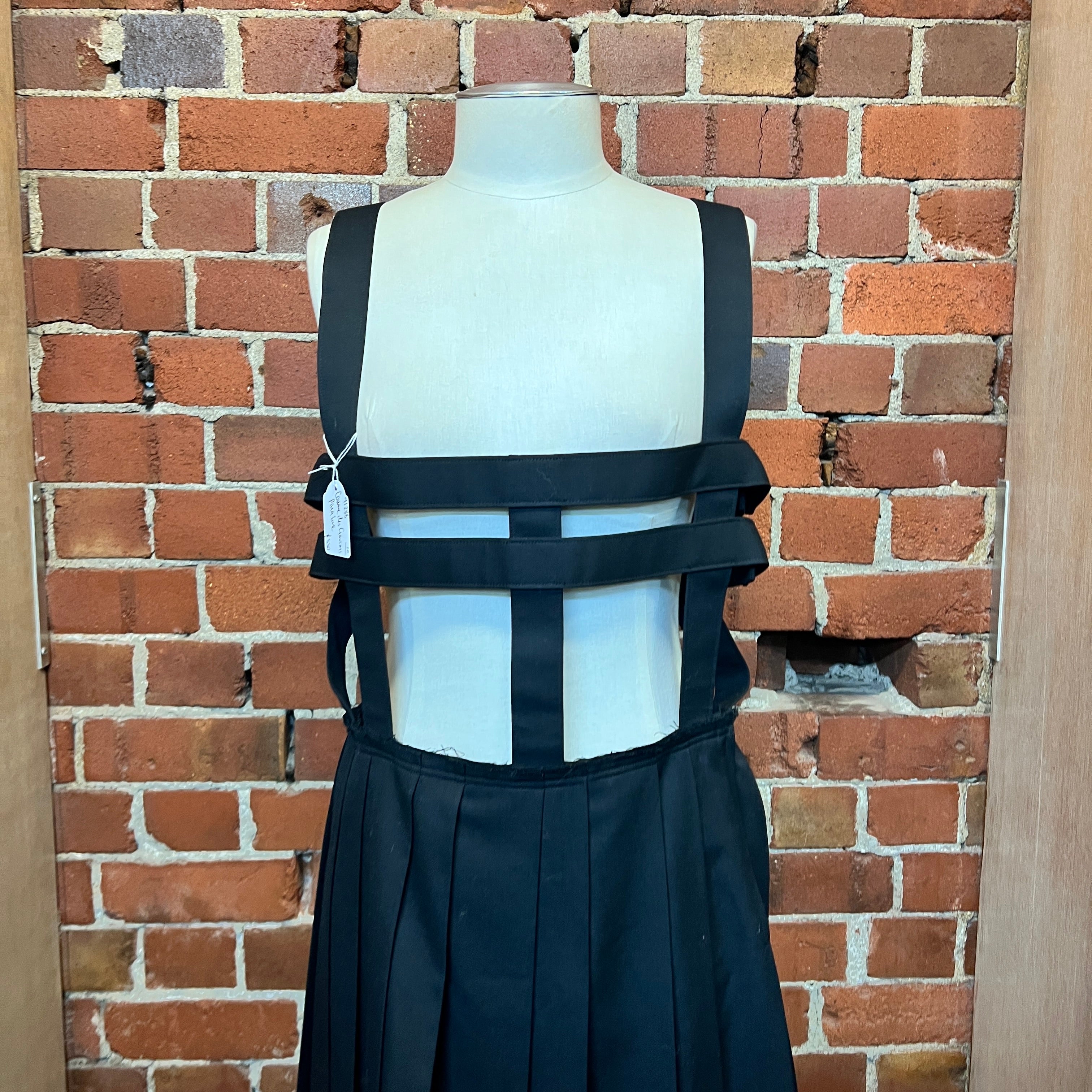 COMME DES GARCONS wool pinafore