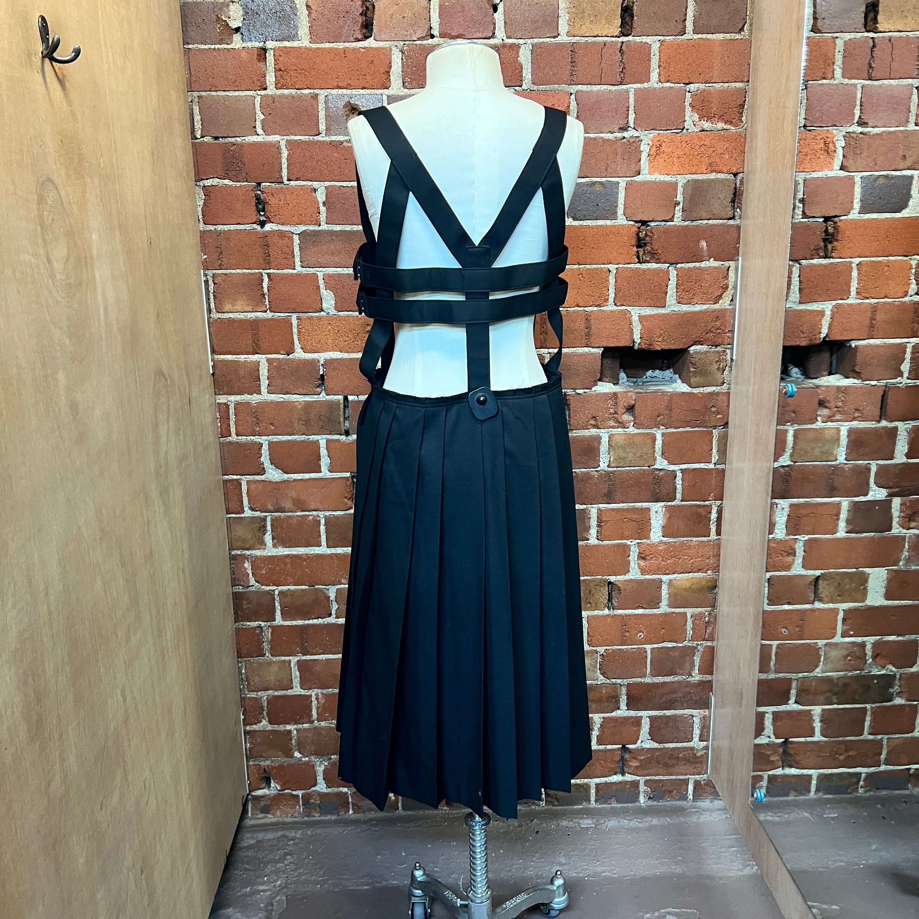 COMME DES GARCONS wool pinafore