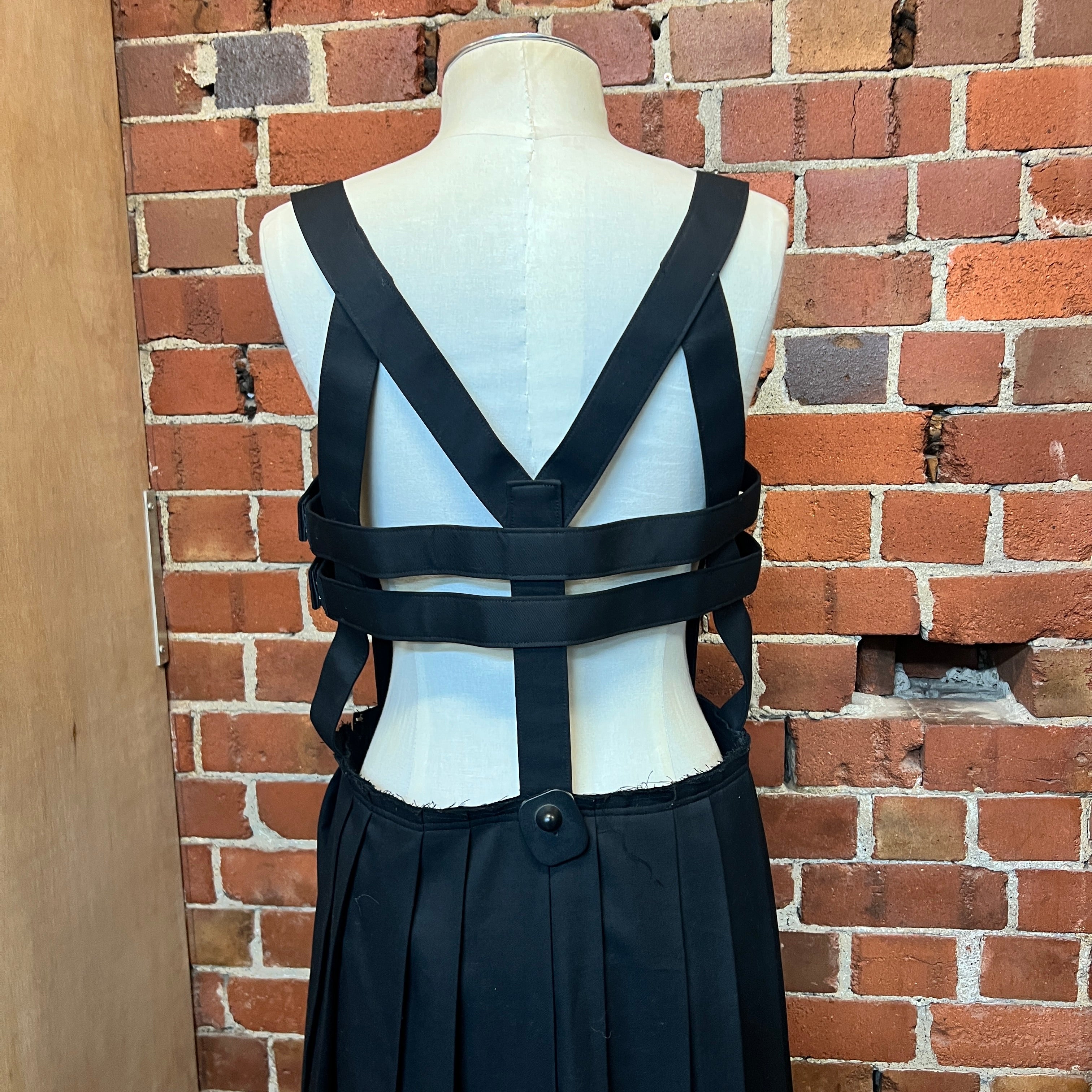 COMME DES GARCONS wool pinafore