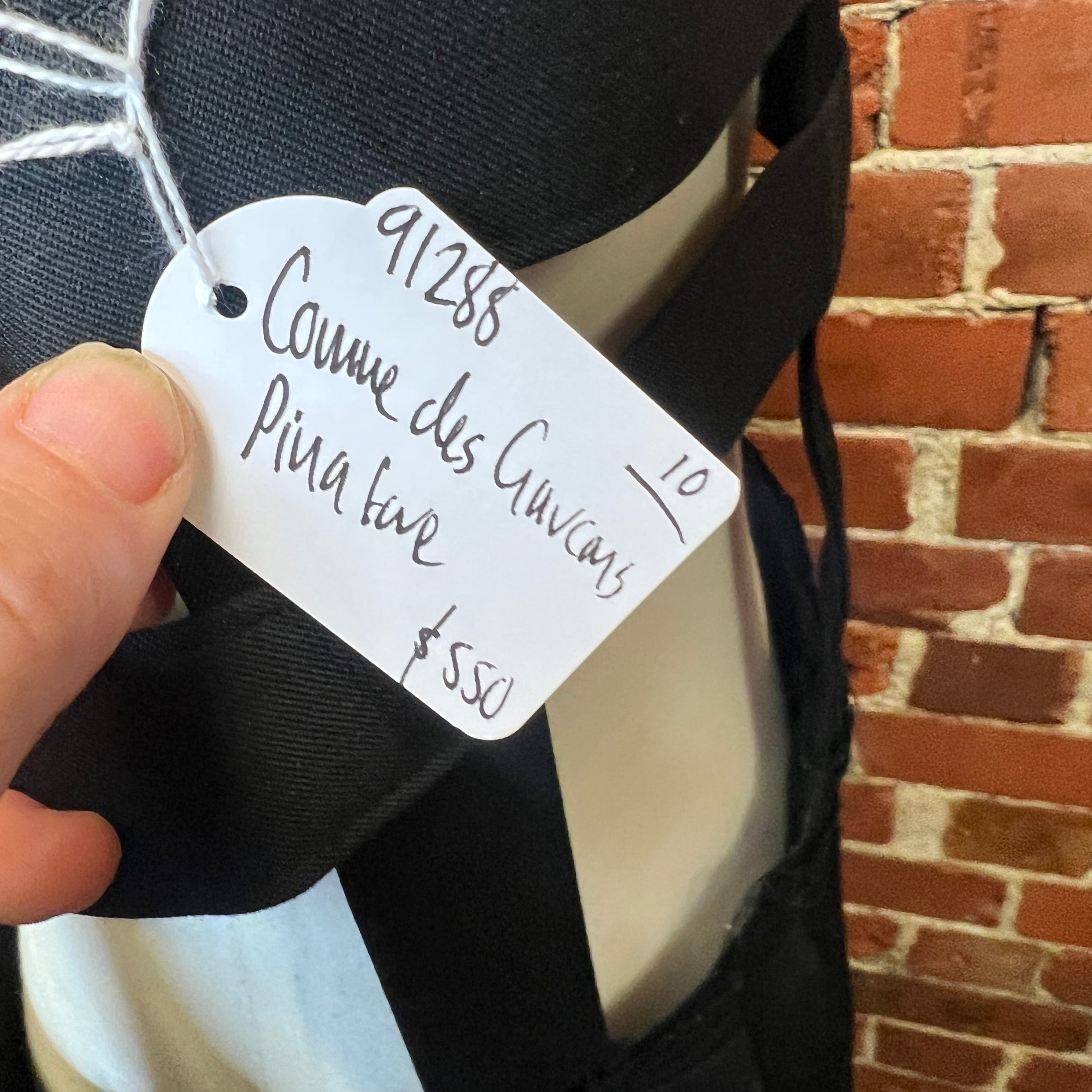 COMME DES GARCONS wool pinafore