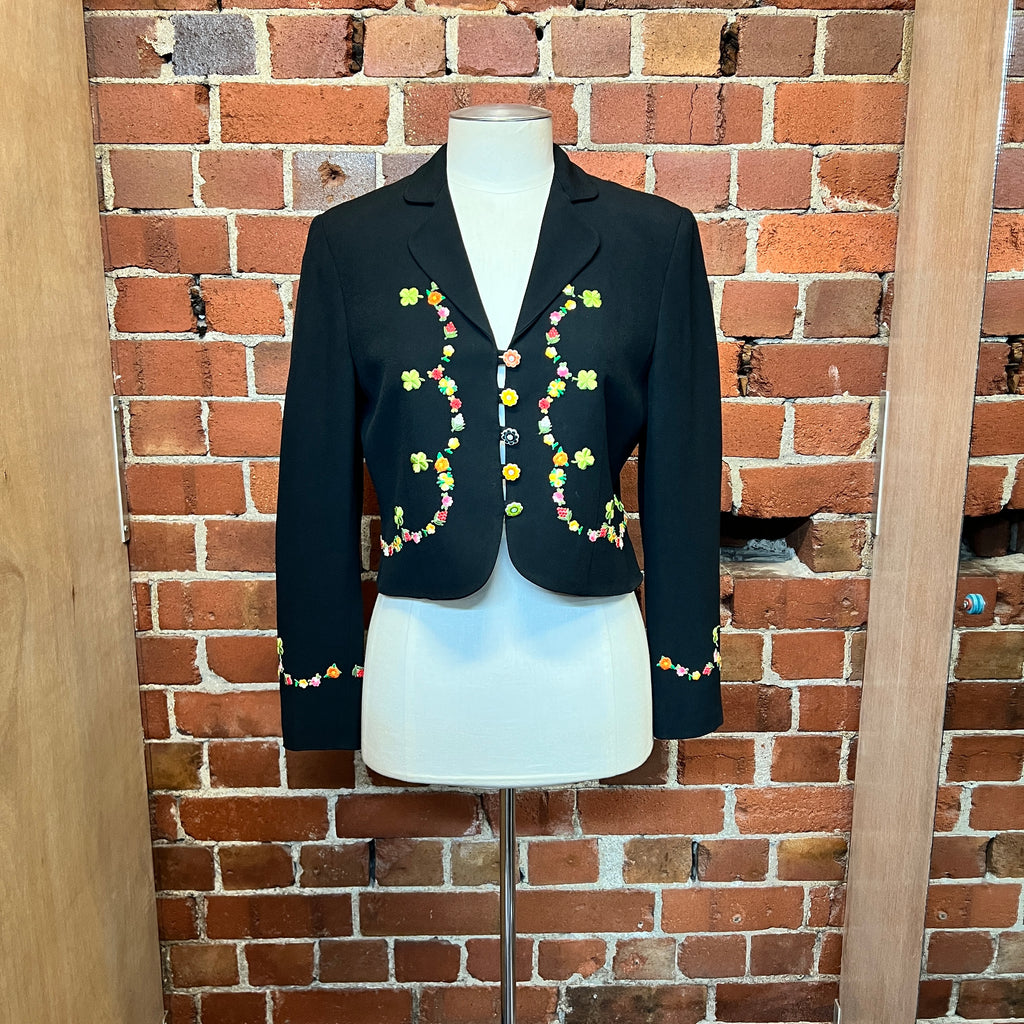 MOSCHINO 1990's 4 leaf clover jacket