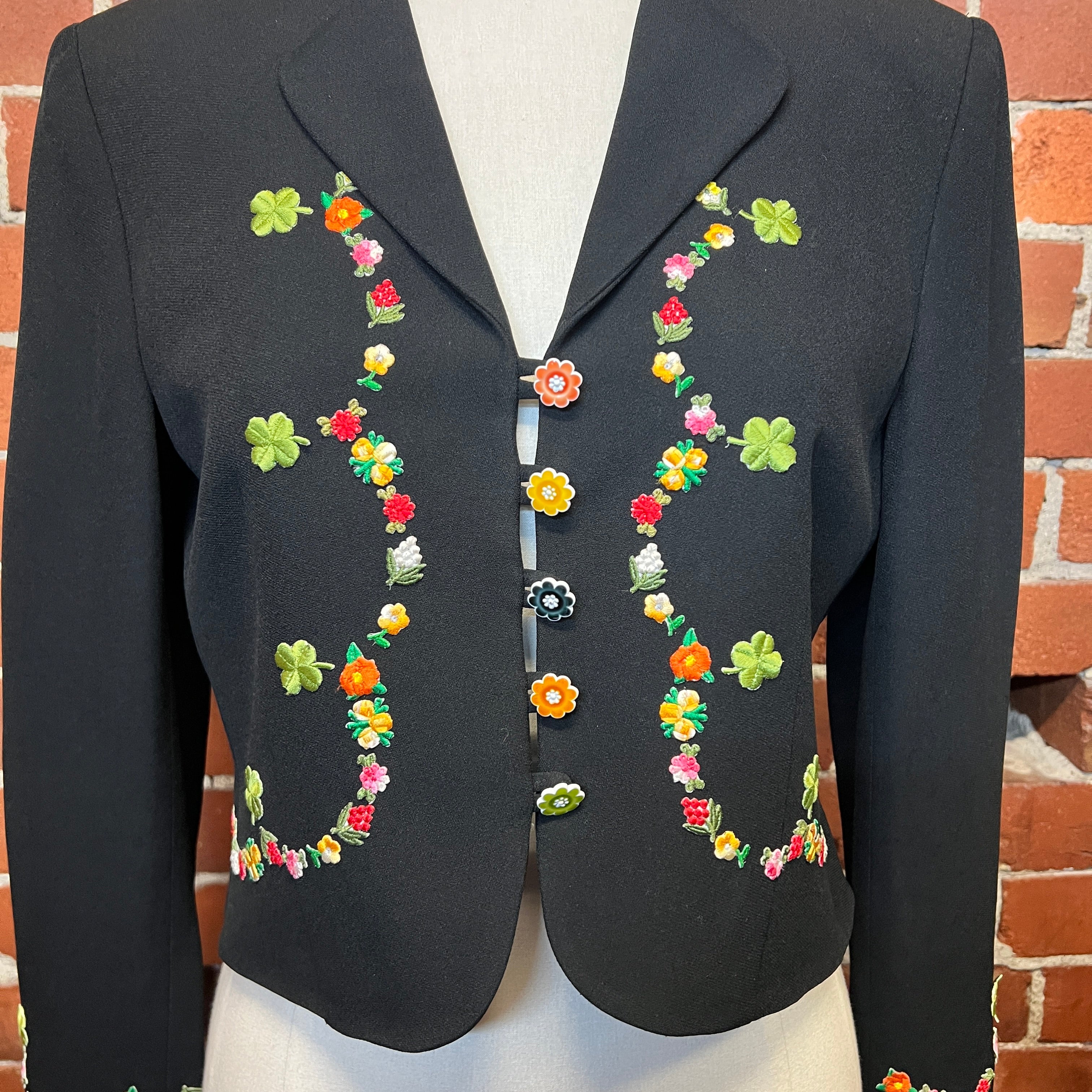MOSCHINO 1990's 4 leaf clover jacket