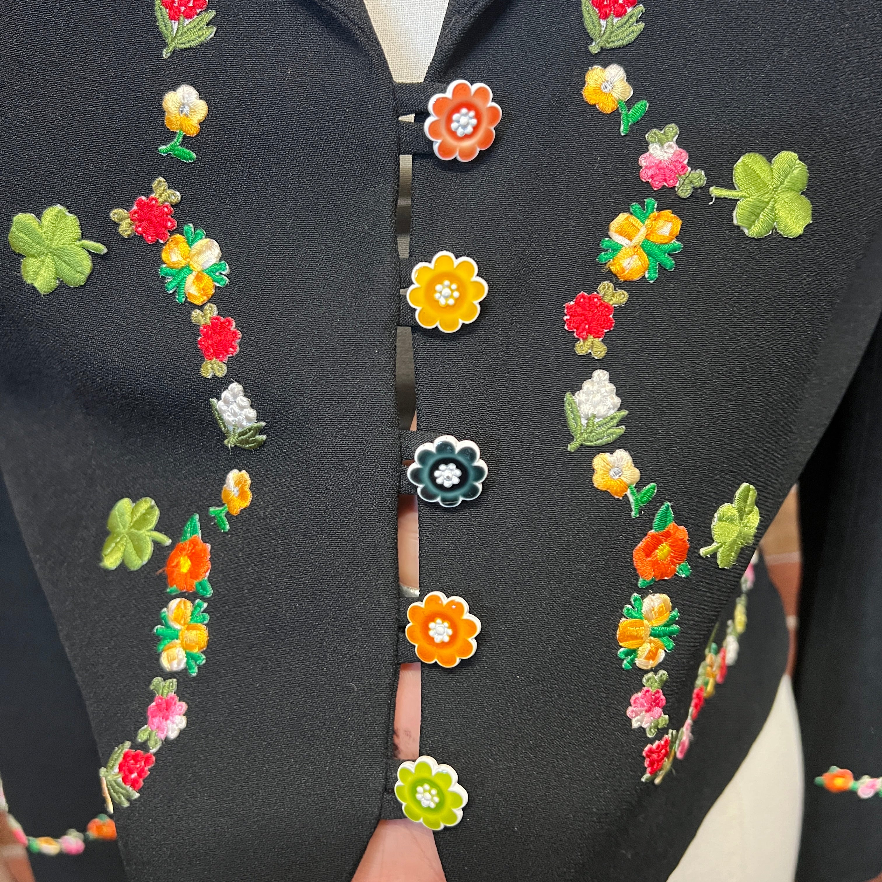 MOSCHINO 1990's 4 leaf clover jacket