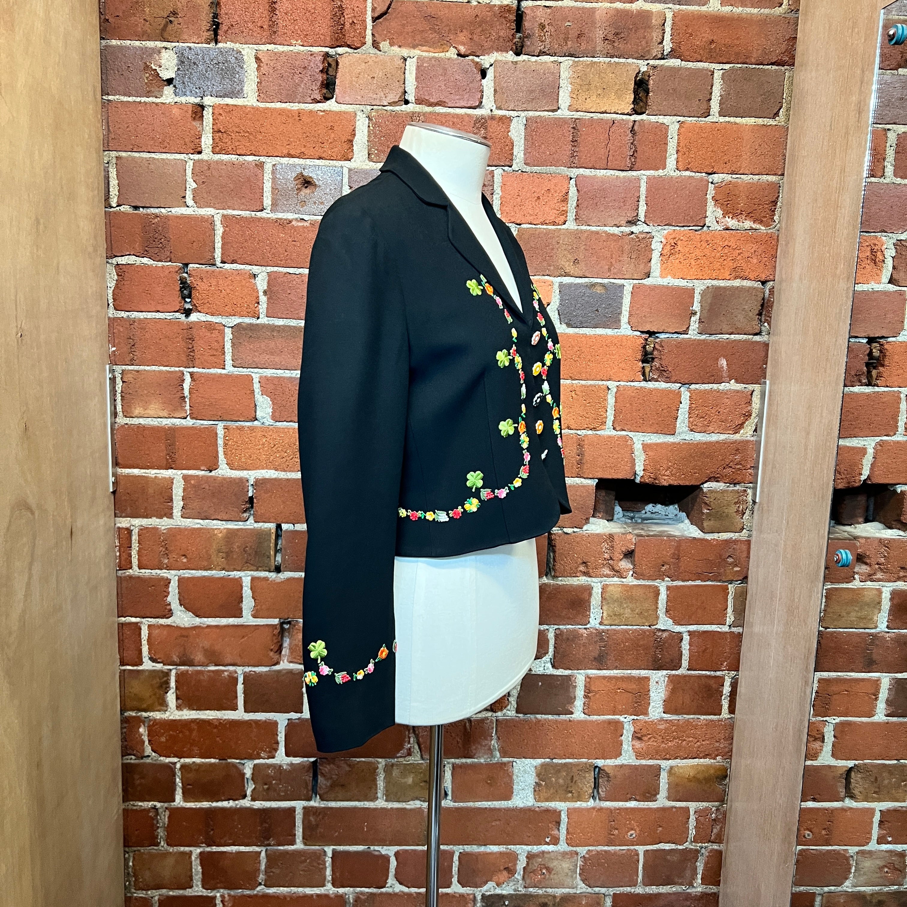 MOSCHINO 1990's 4 leaf clover jacket