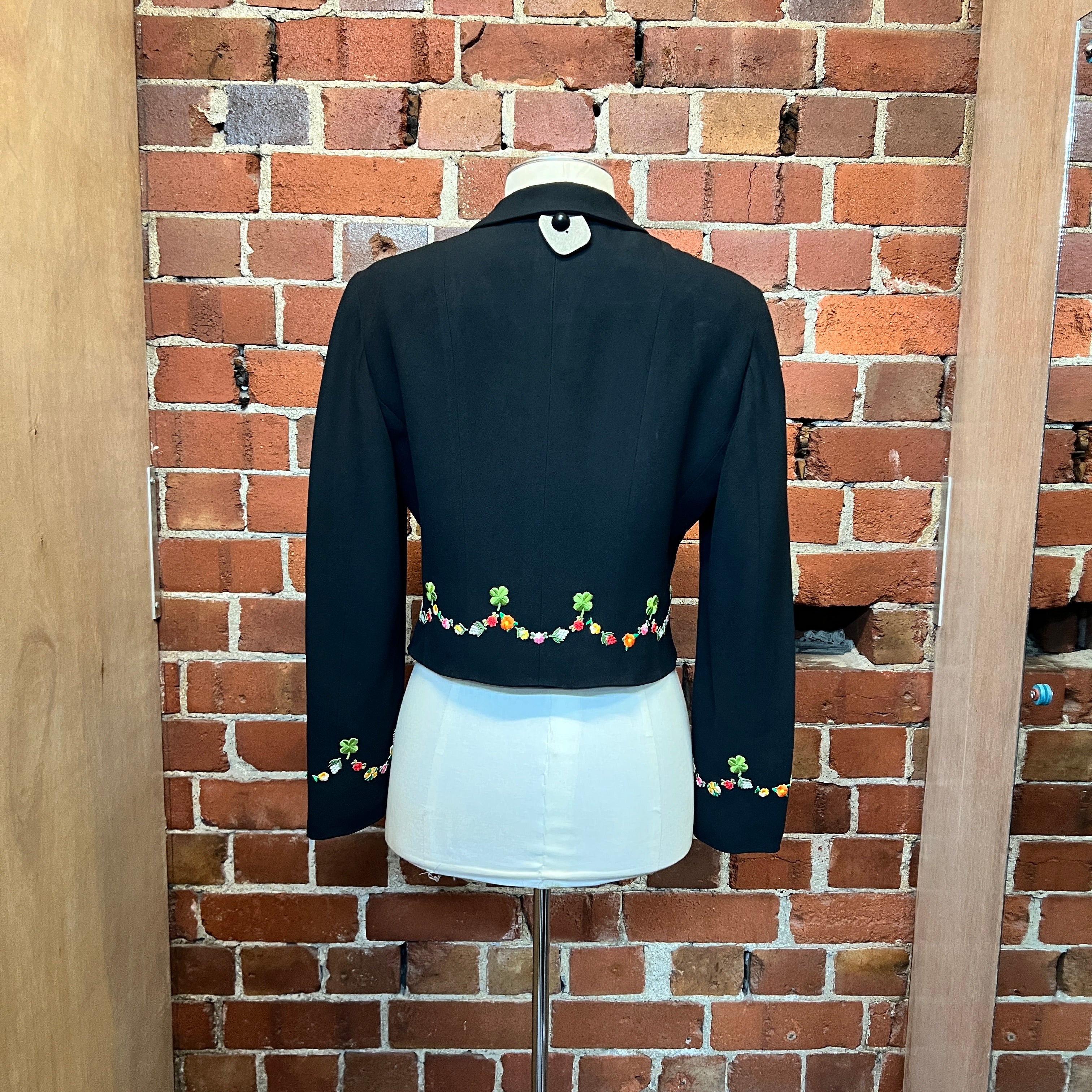 MOSCHINO 1990's 4 leaf clover jacket