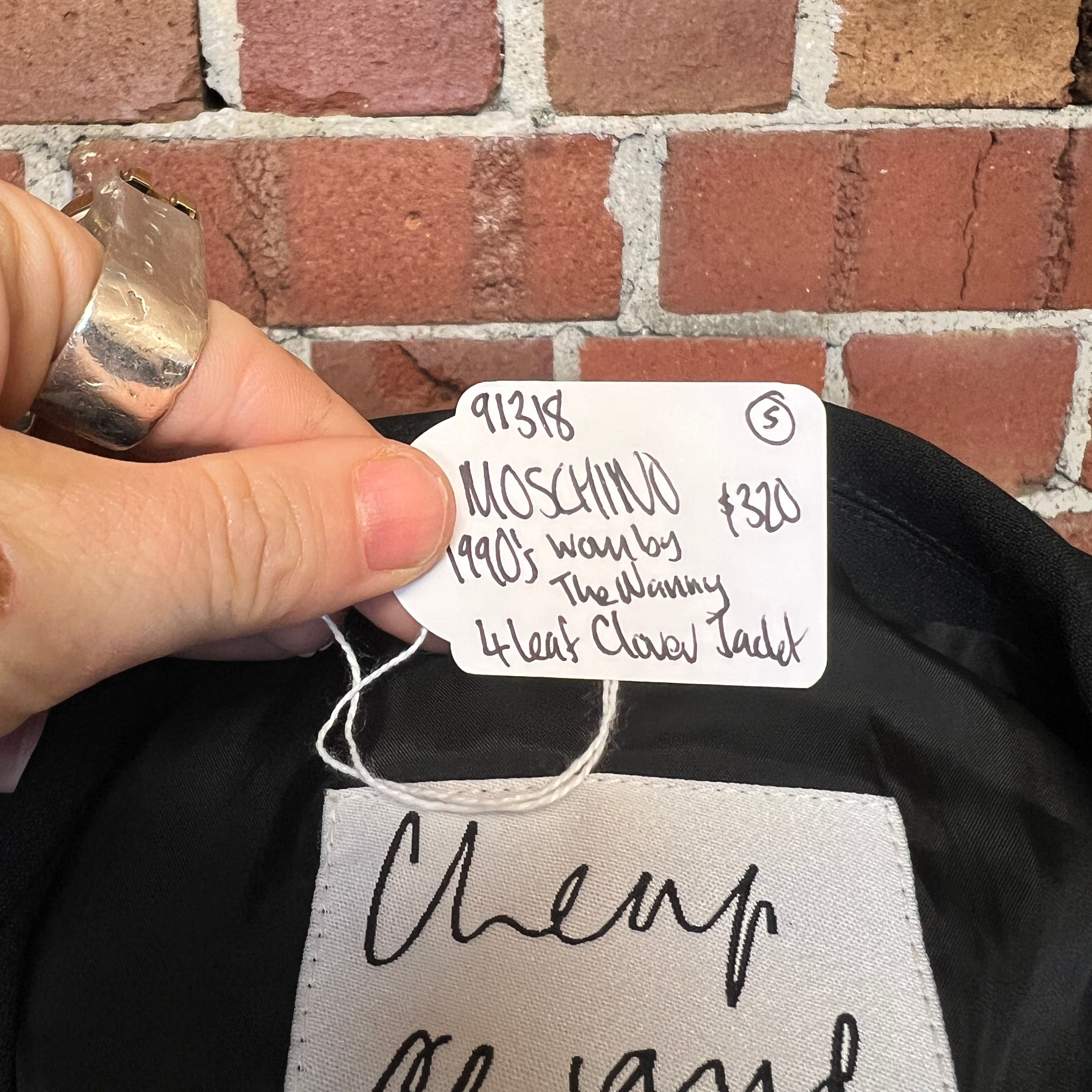 MOSCHINO 1990's 4 leaf clover jacket