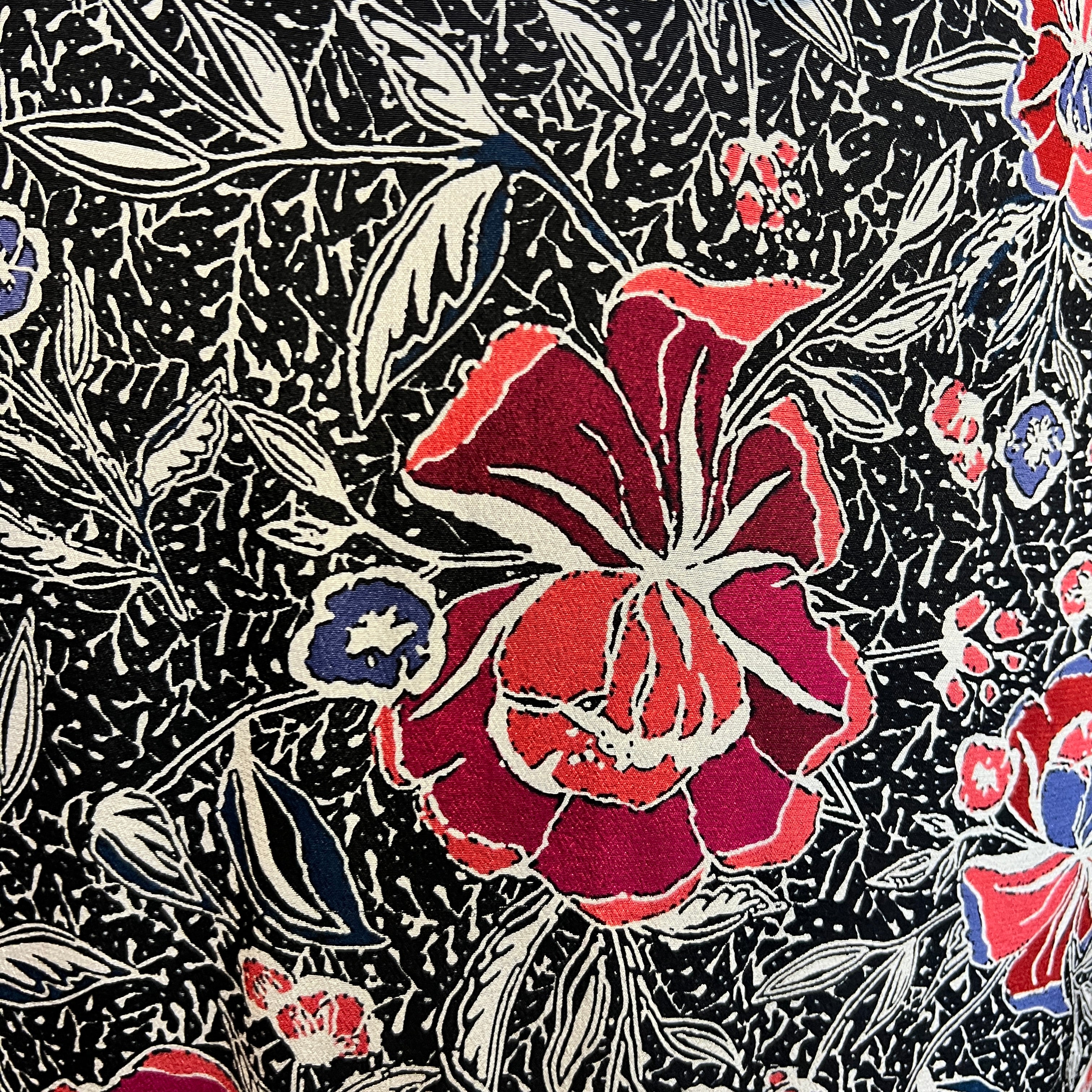 ISABEL MARANT floral silk skirt