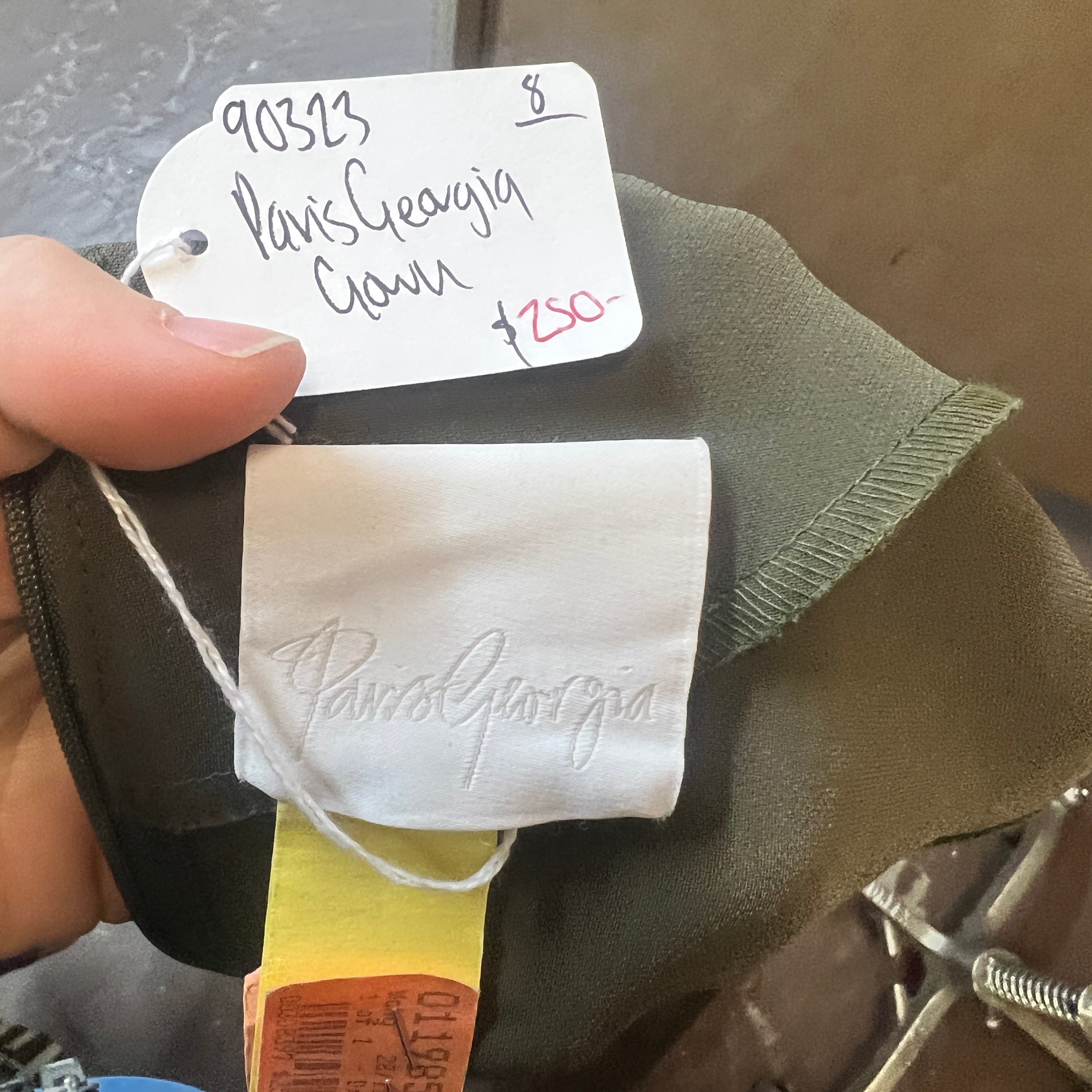 PARIS GEORGIA kahki gown