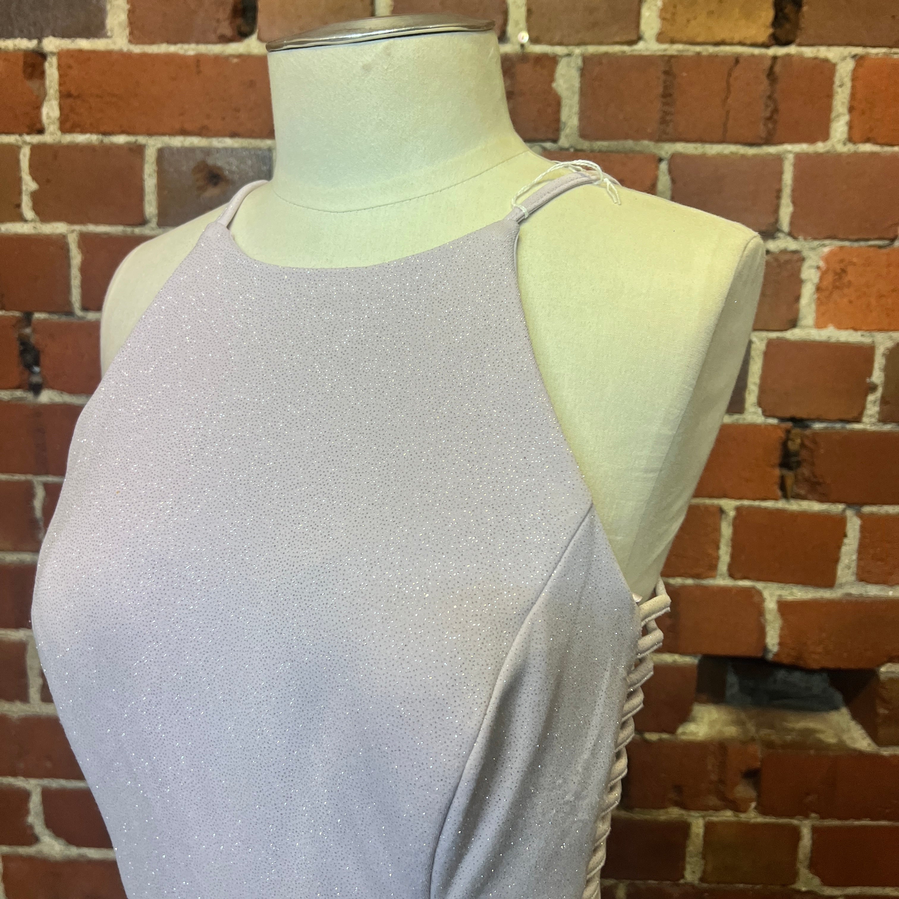 USA designer sparkle gown