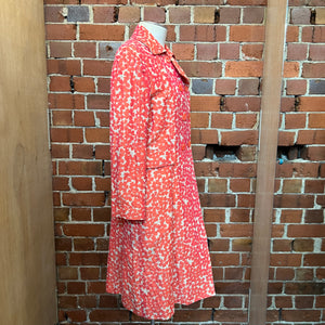 MOSCHINO woven linen coat