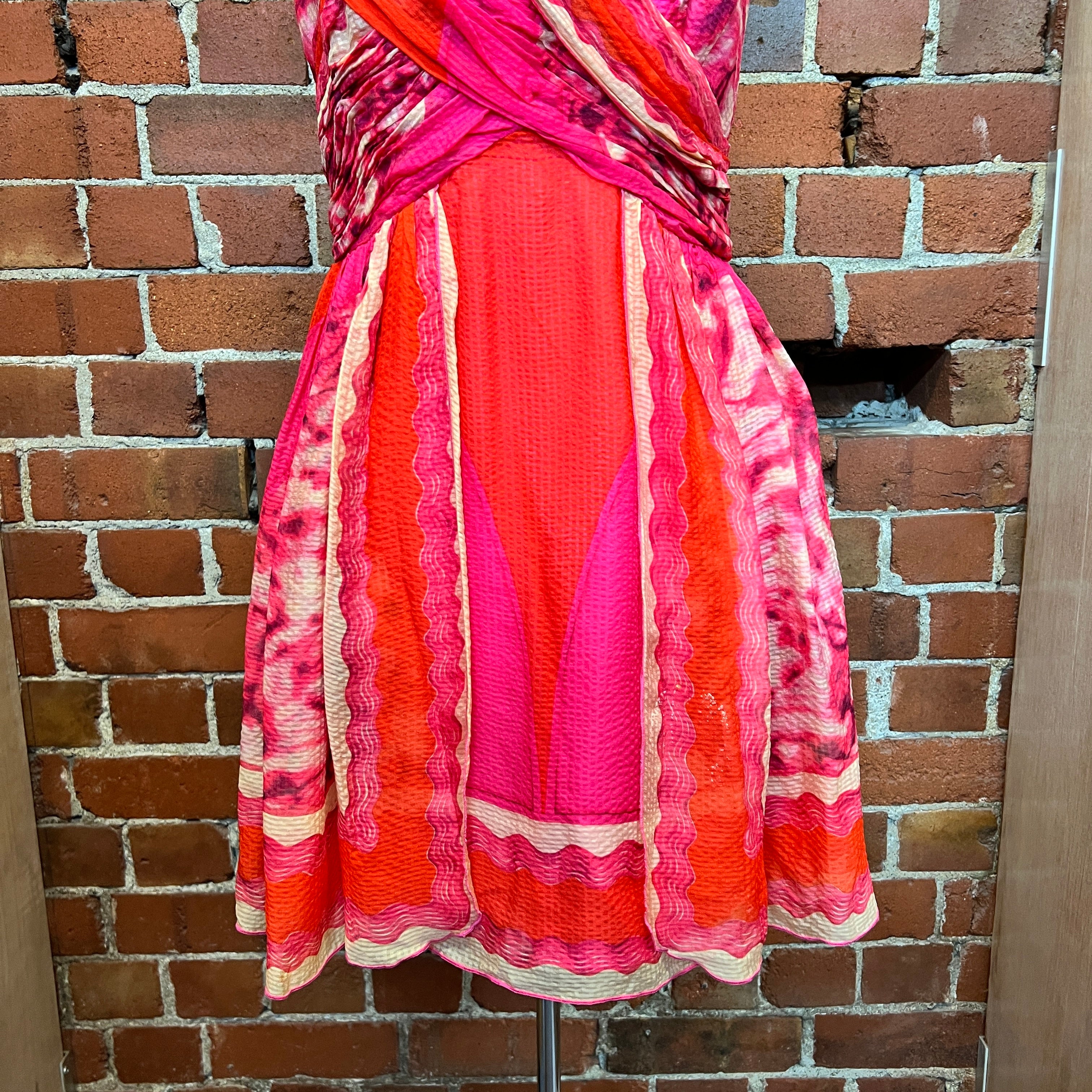ANNA SUI 2000's silk mini dress