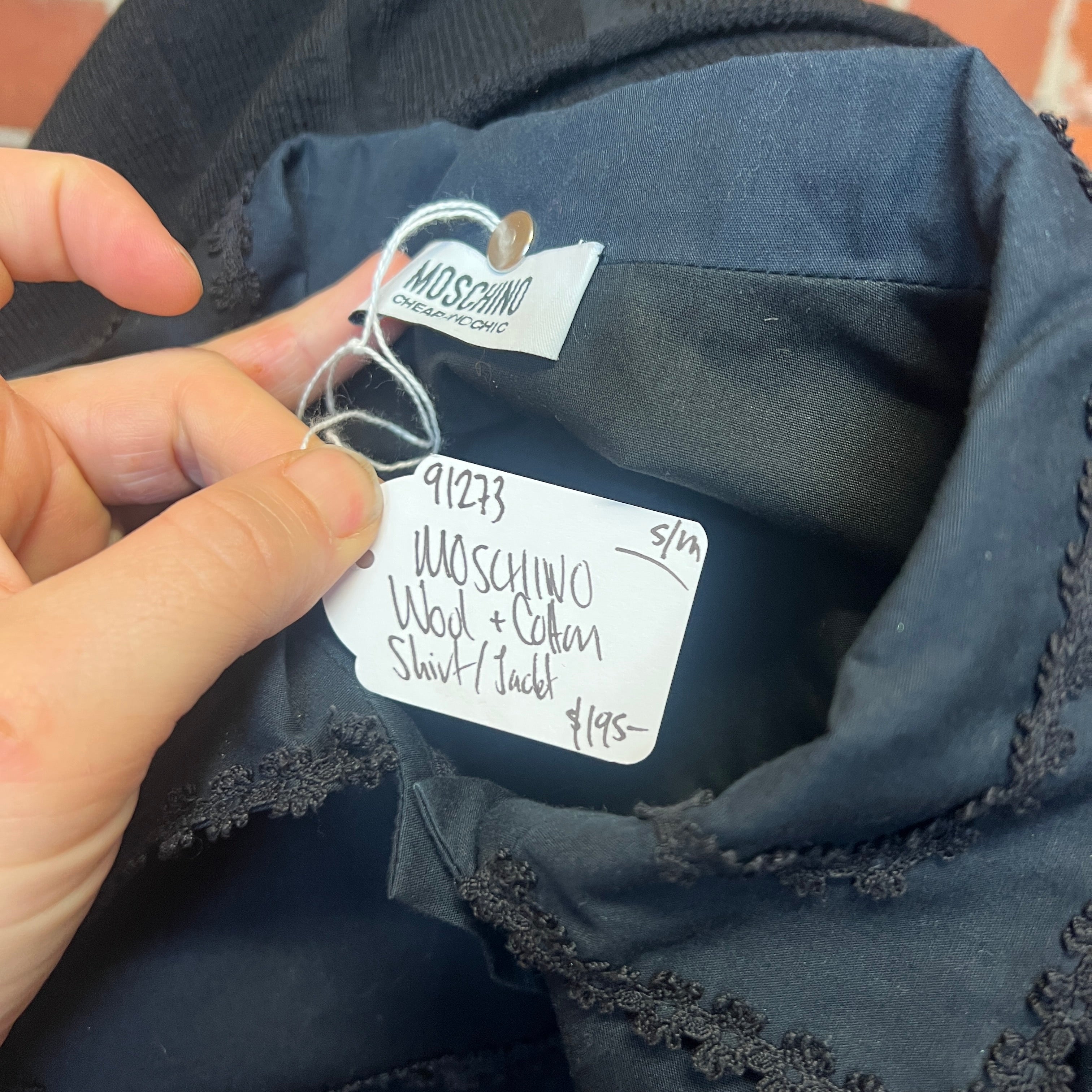 MOSCHINO wool shirt jacket