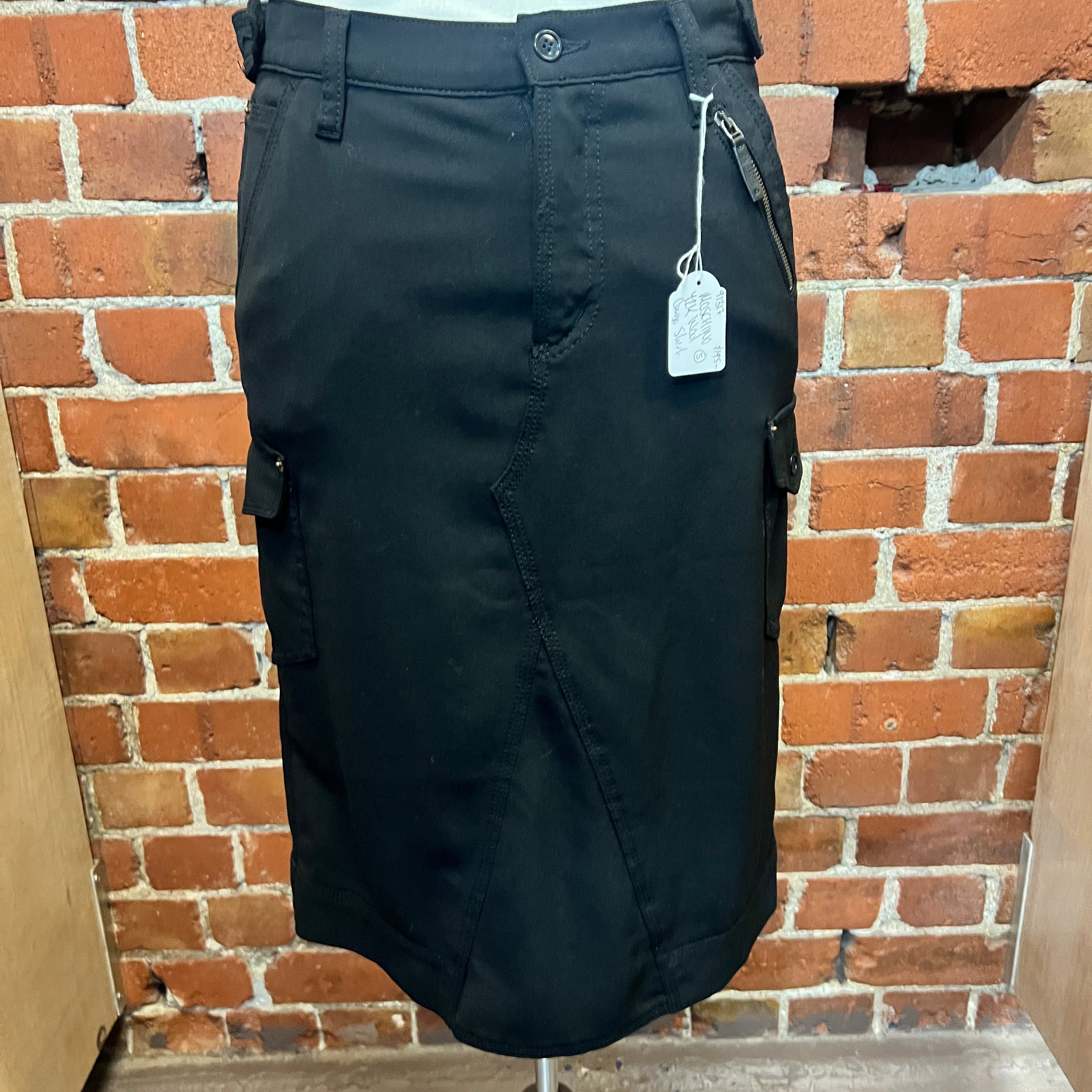 MOSCHINO wool cargo skirt
