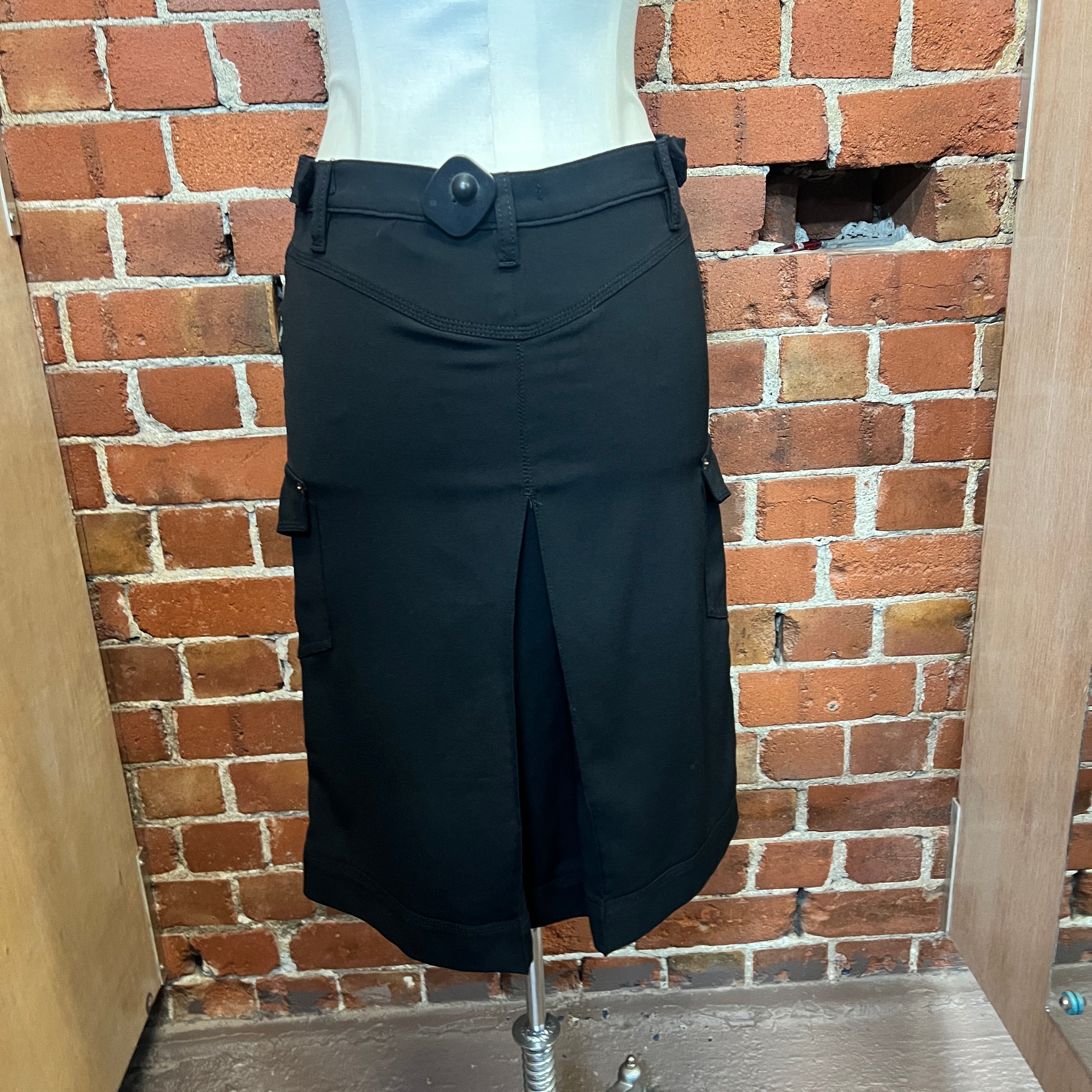 MOSCHINO wool cargo skirt