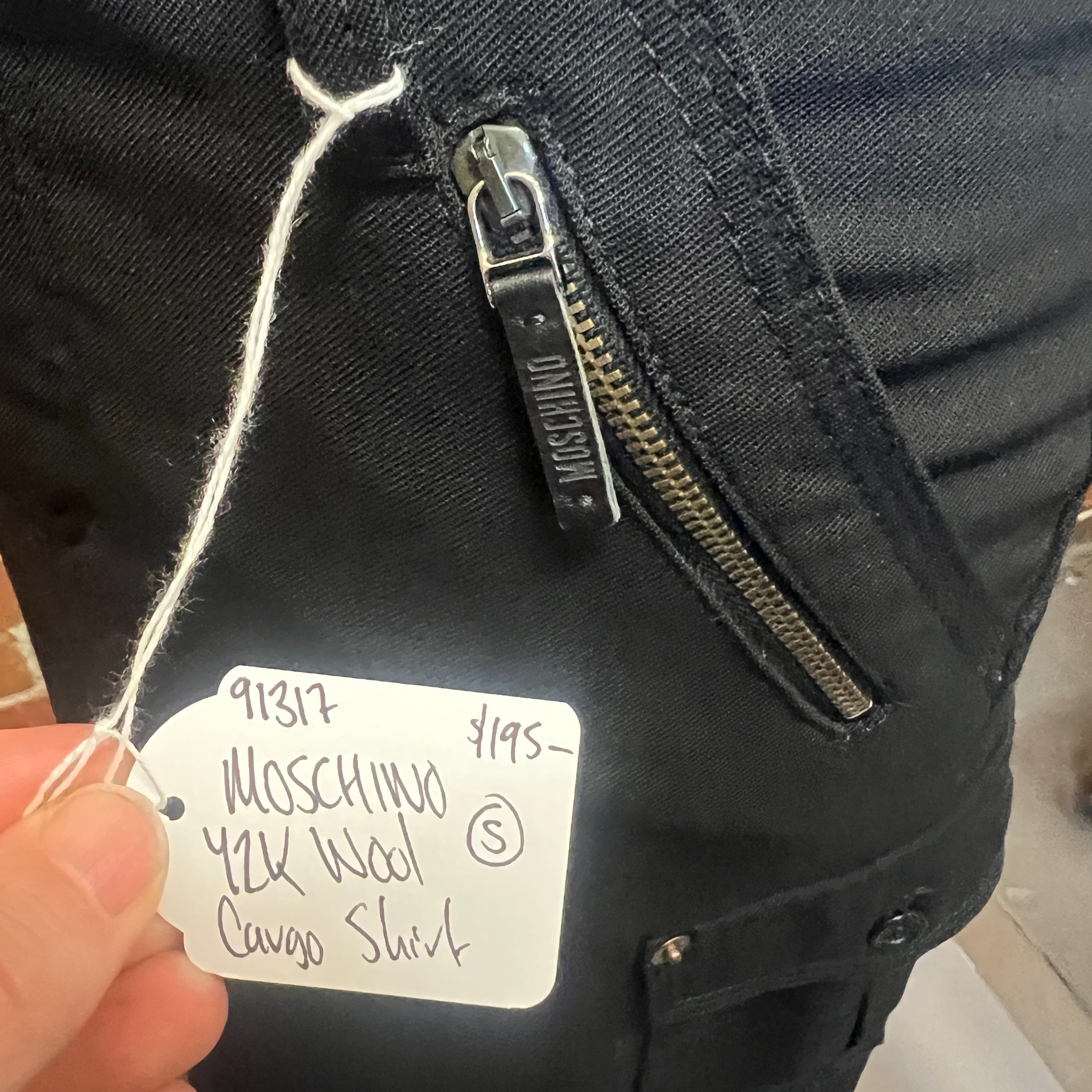 MOSCHINO wool cargo skirt