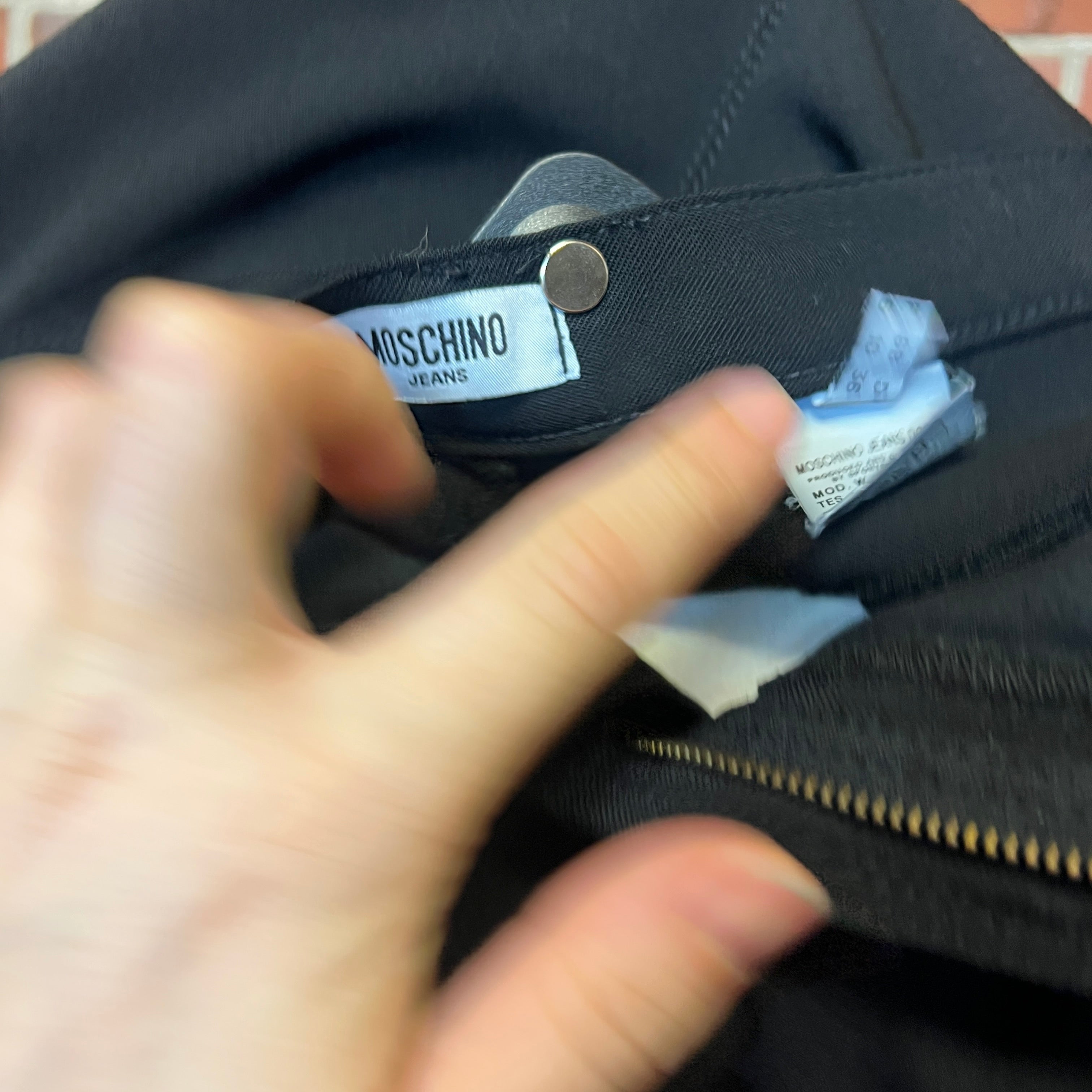 MOSCHINO wool cargo skirt