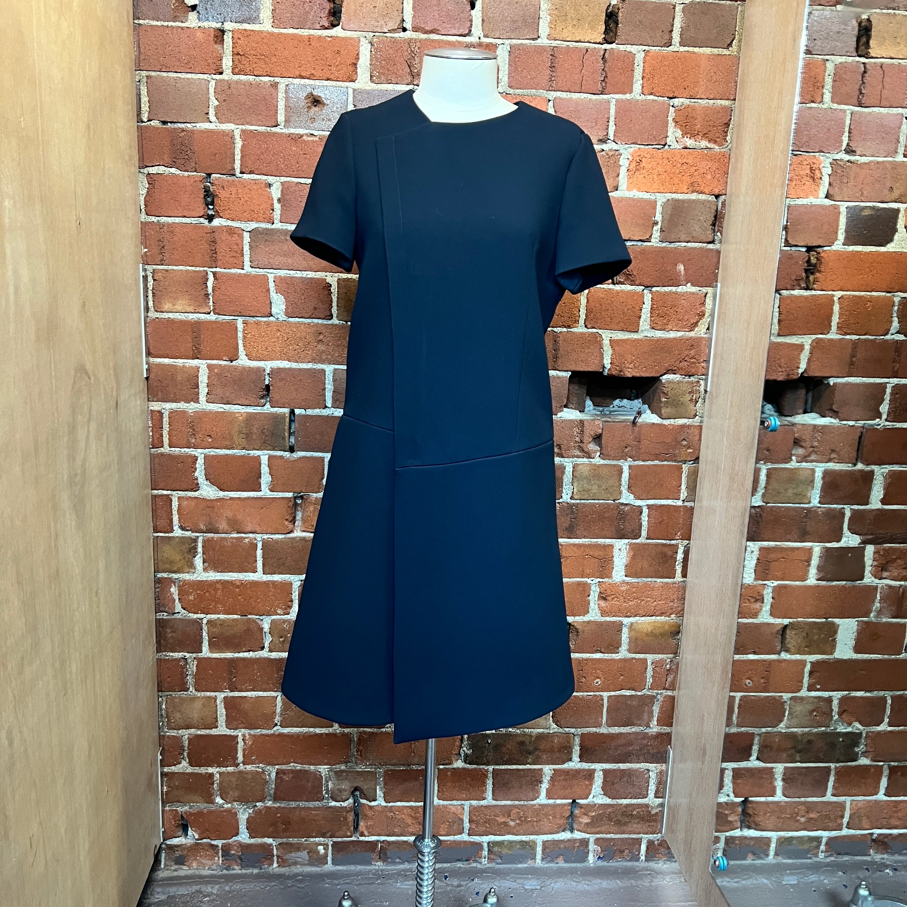 BALENCIAGA crepe mod style dress