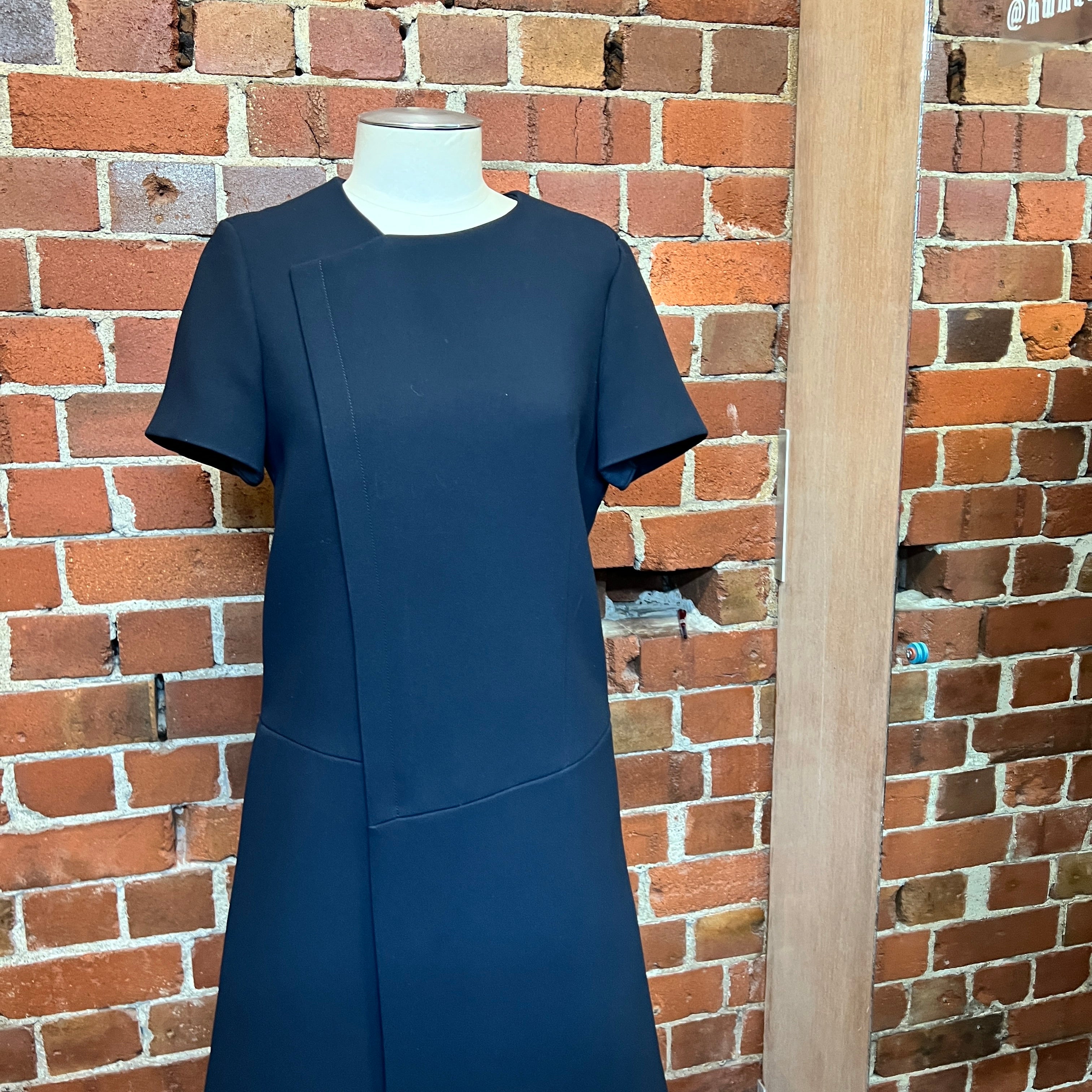 BALENCIAGA crepe mod style dress