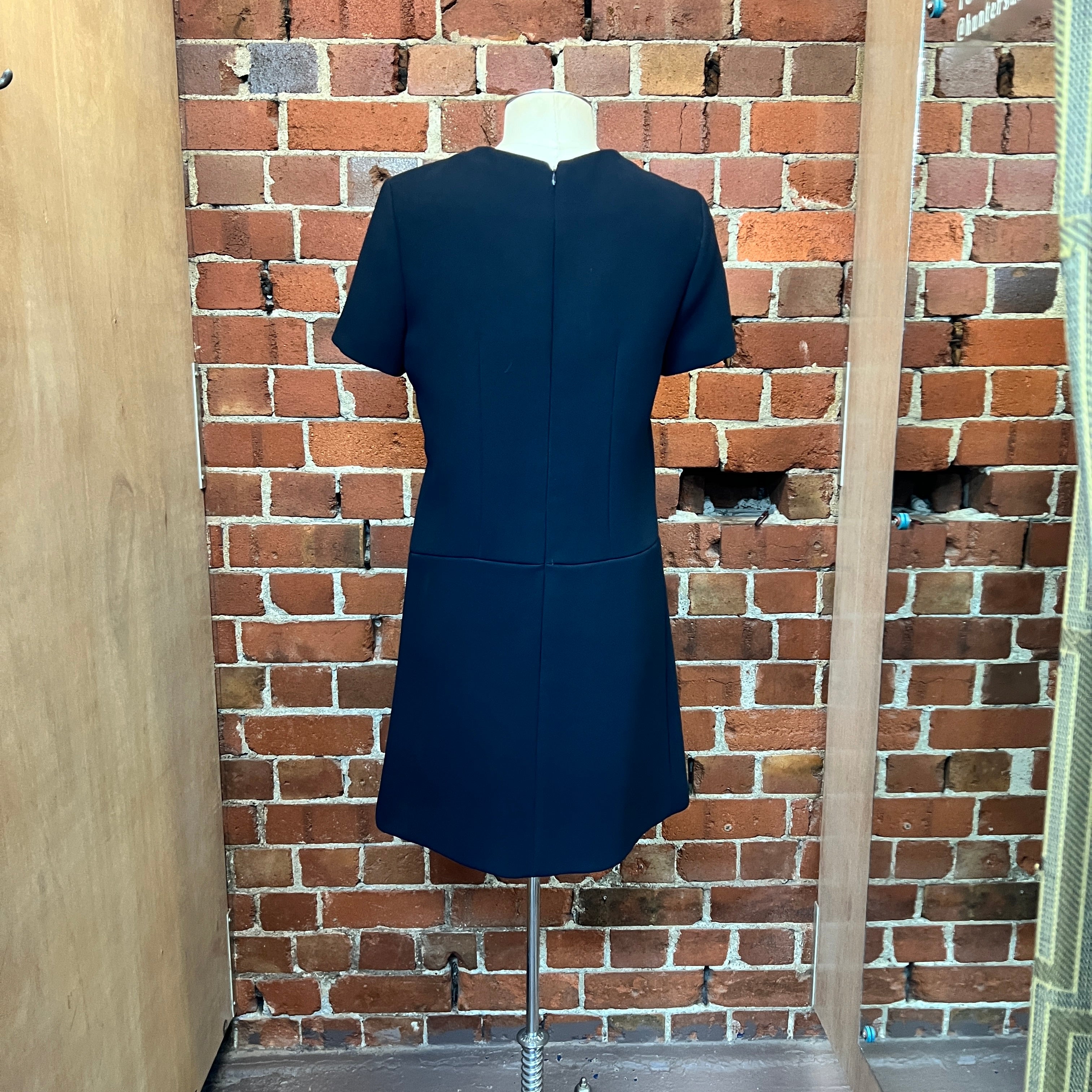 BALENCIAGA crepe mod style dress