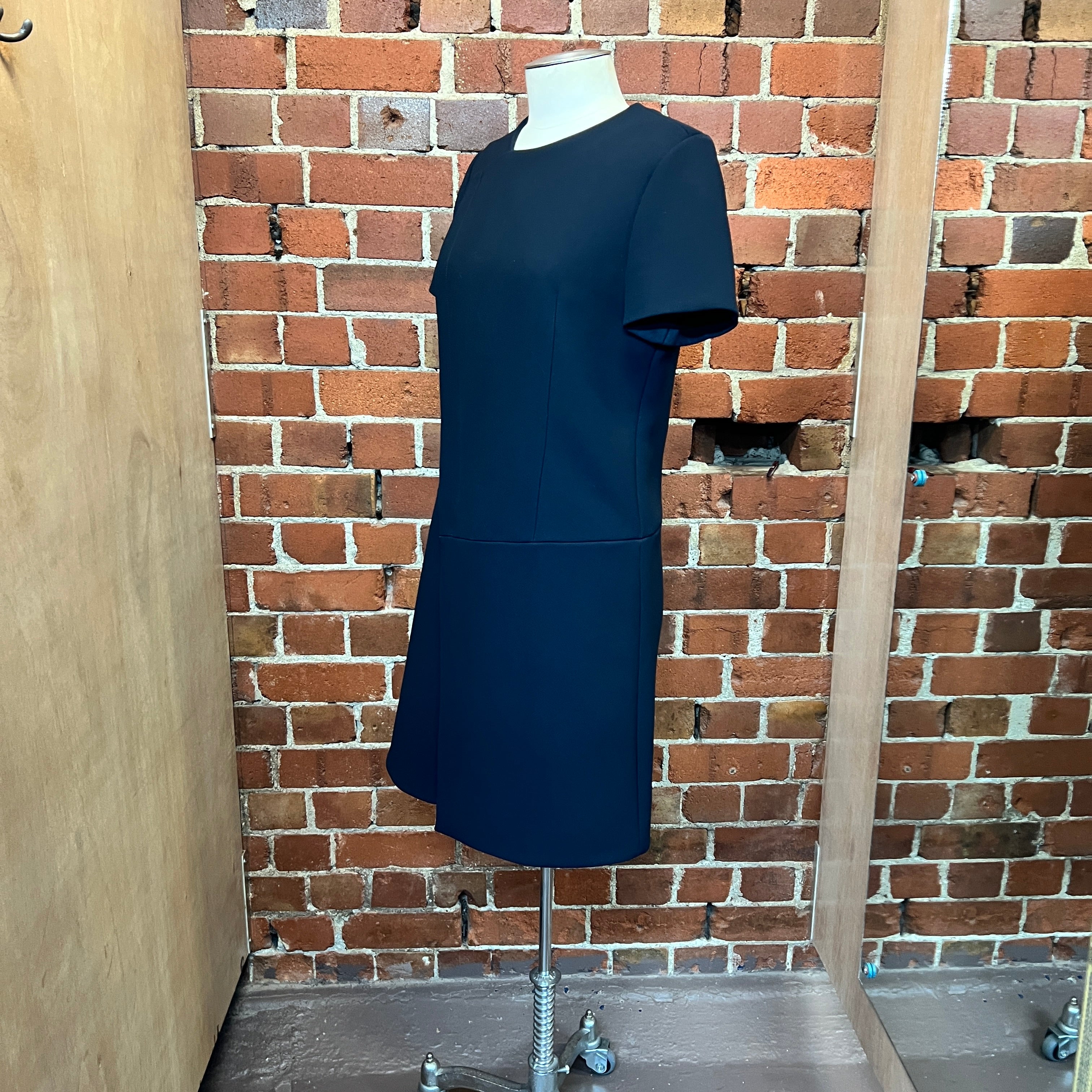 BALENCIAGA crepe mod style dress