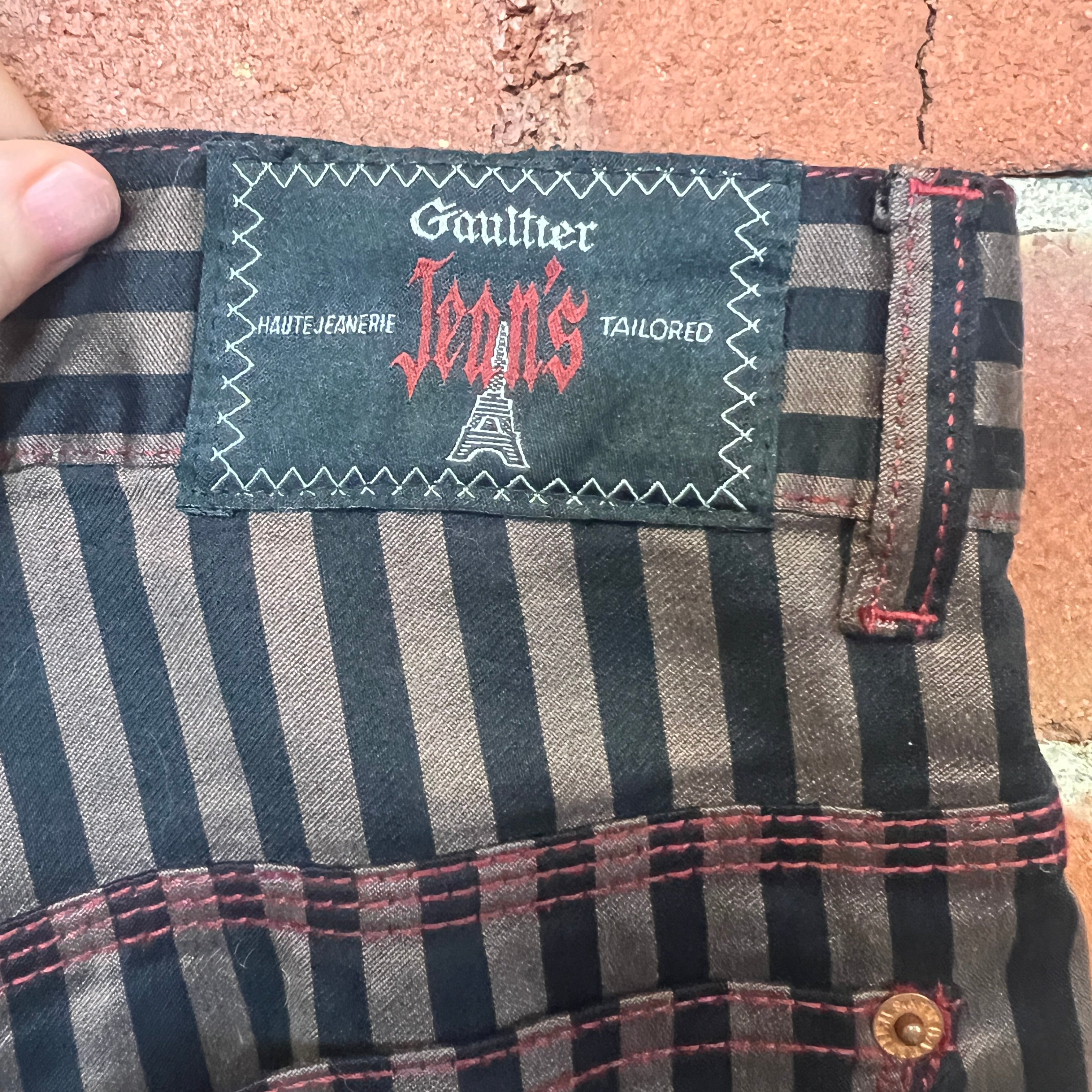 JEAN PAUL GAULTIER JEANS 1990's striped pants