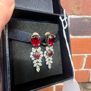 PRADA rhinestone crystal earrings