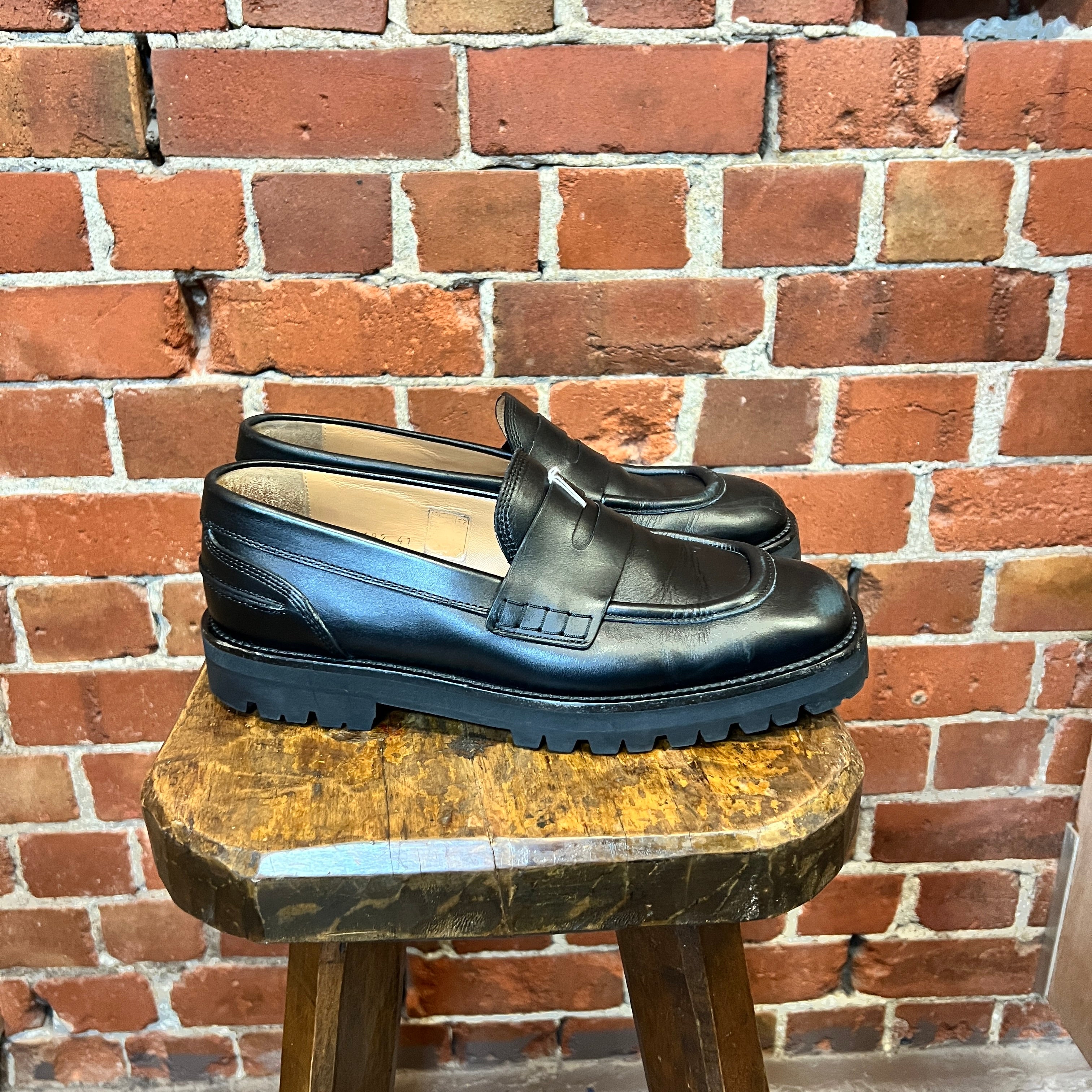 DRIES VAN NOTEN leather loafers 41