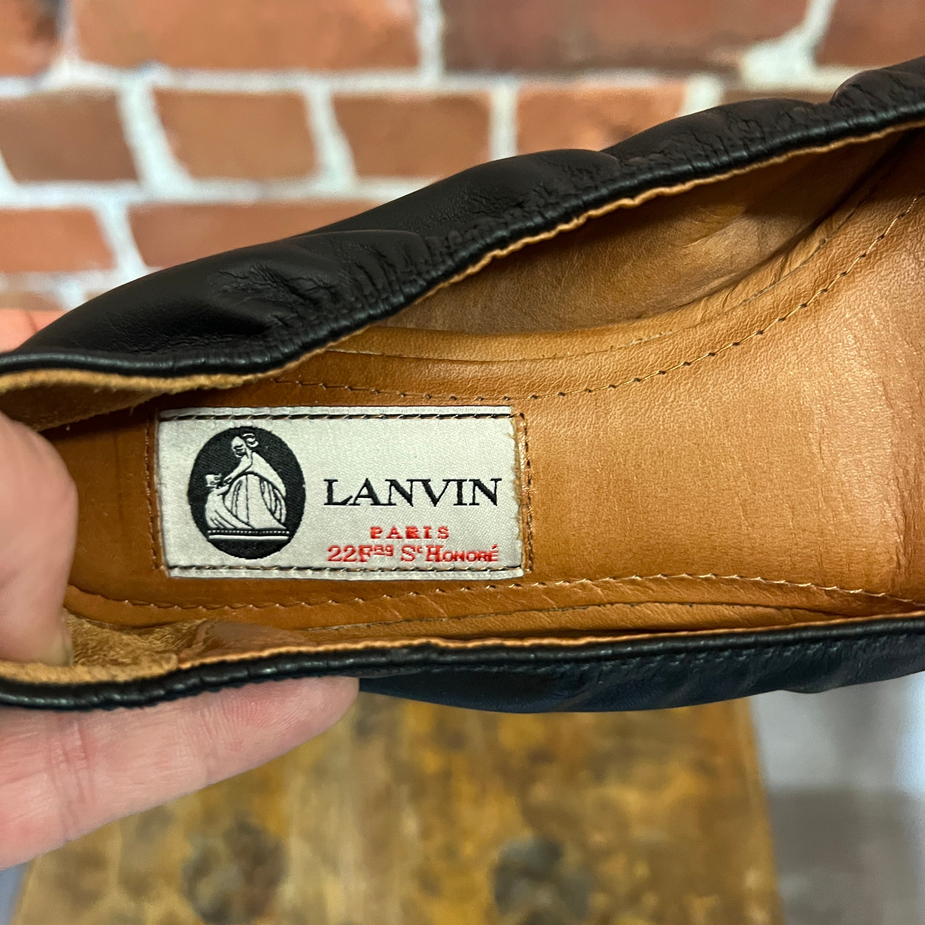 LANVIN leather ballet flats 37