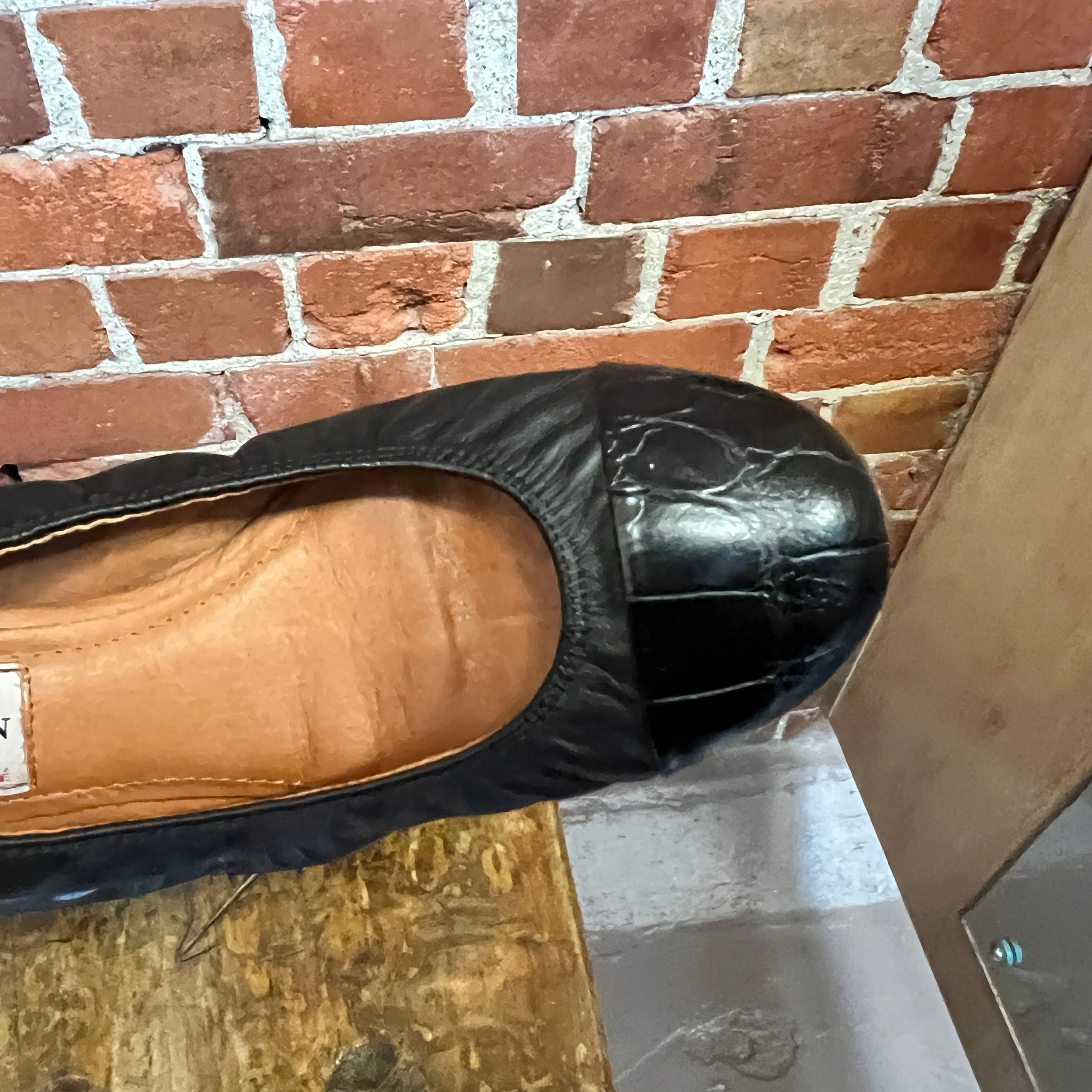 LANVIN leather ballet flats 37
