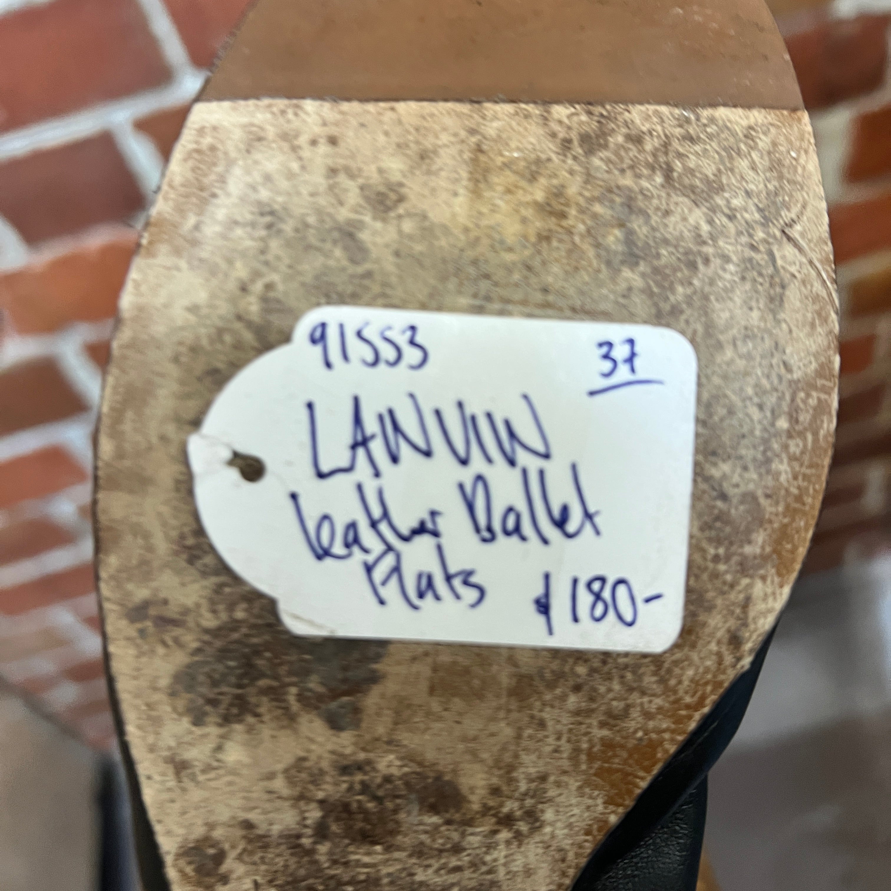 LANVIN leather ballet flats 37