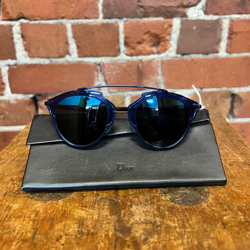 CHRISTIAN DIOR blue sunglasses
