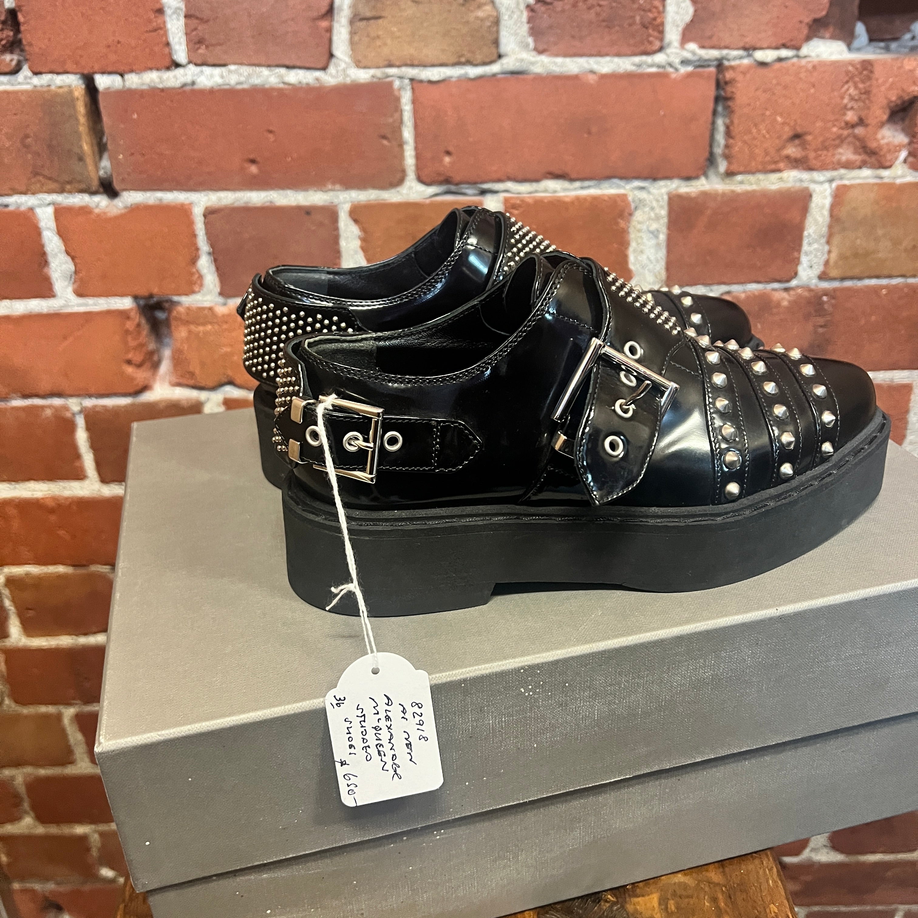 ALEXANDER MCQUEEN Studded brothel creepers 36